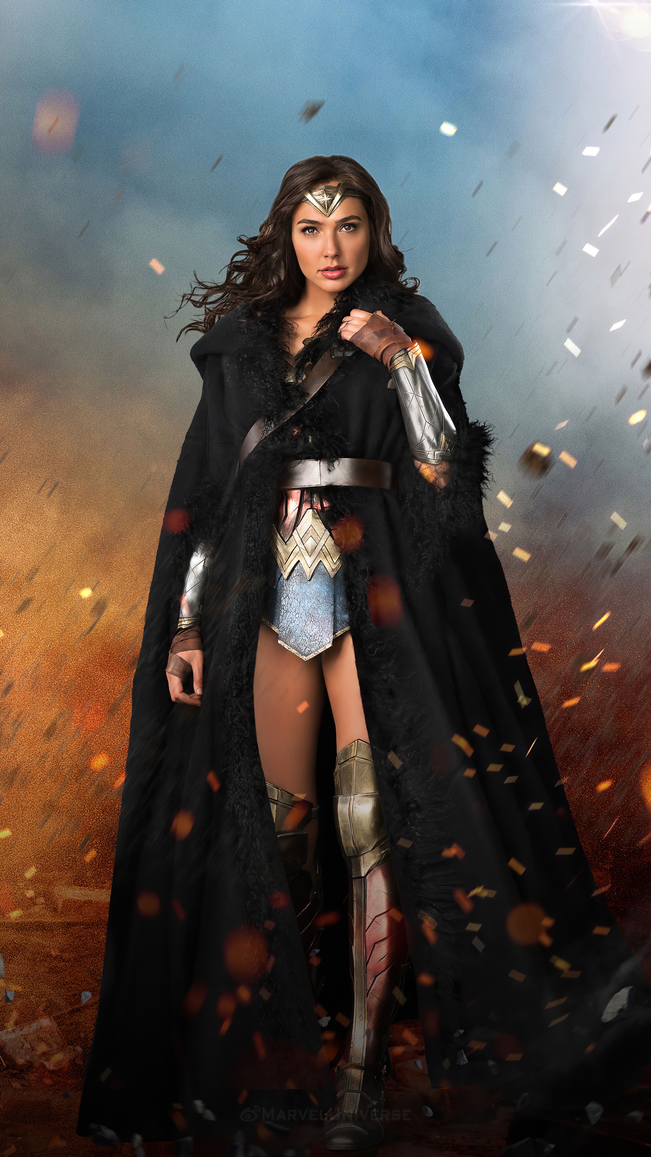 Wonder Woman from DC Comics artwork HD Phone Wallpaper