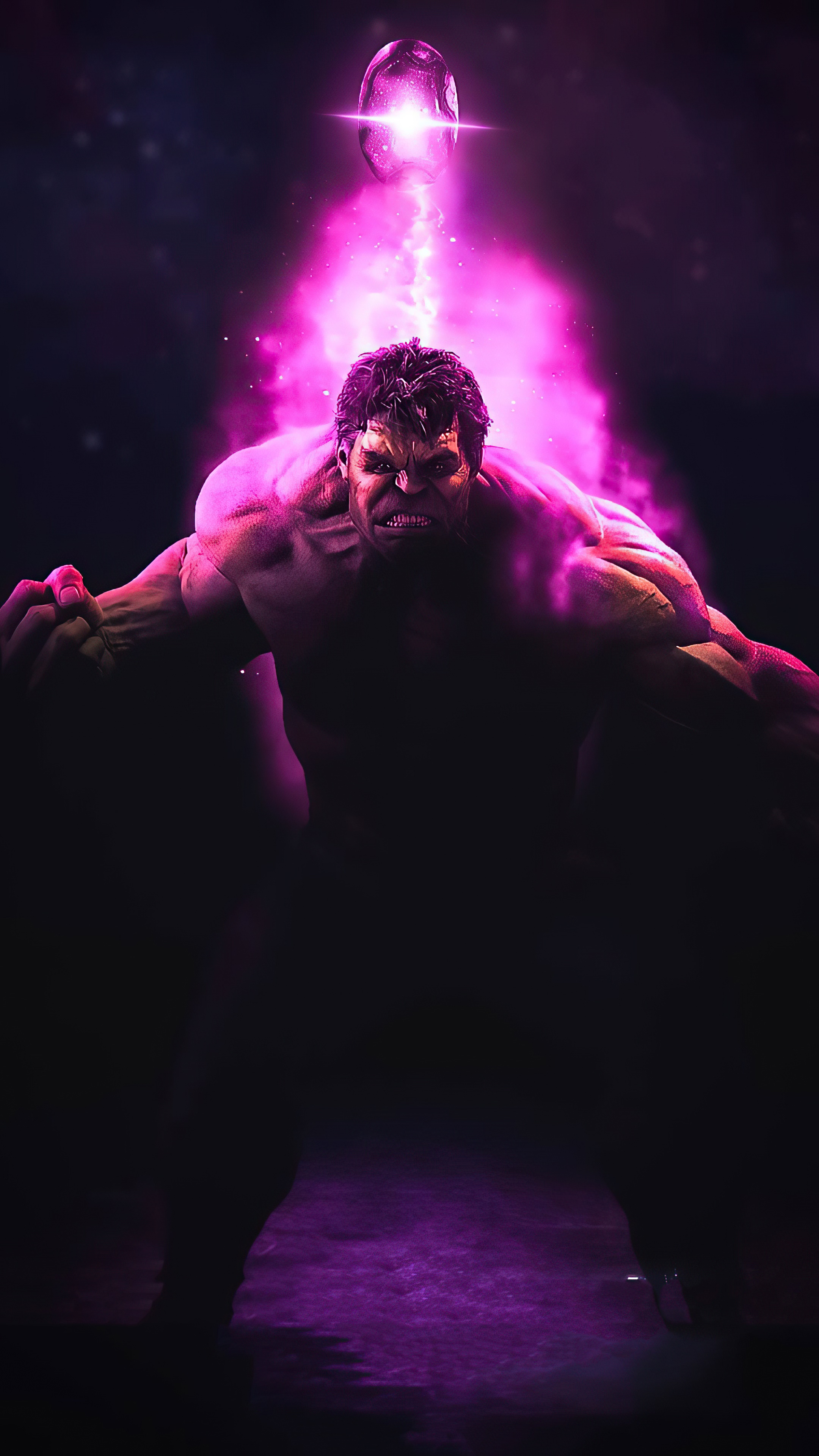 Hulk with the Power Stone 4K HD Phone Wallpaper