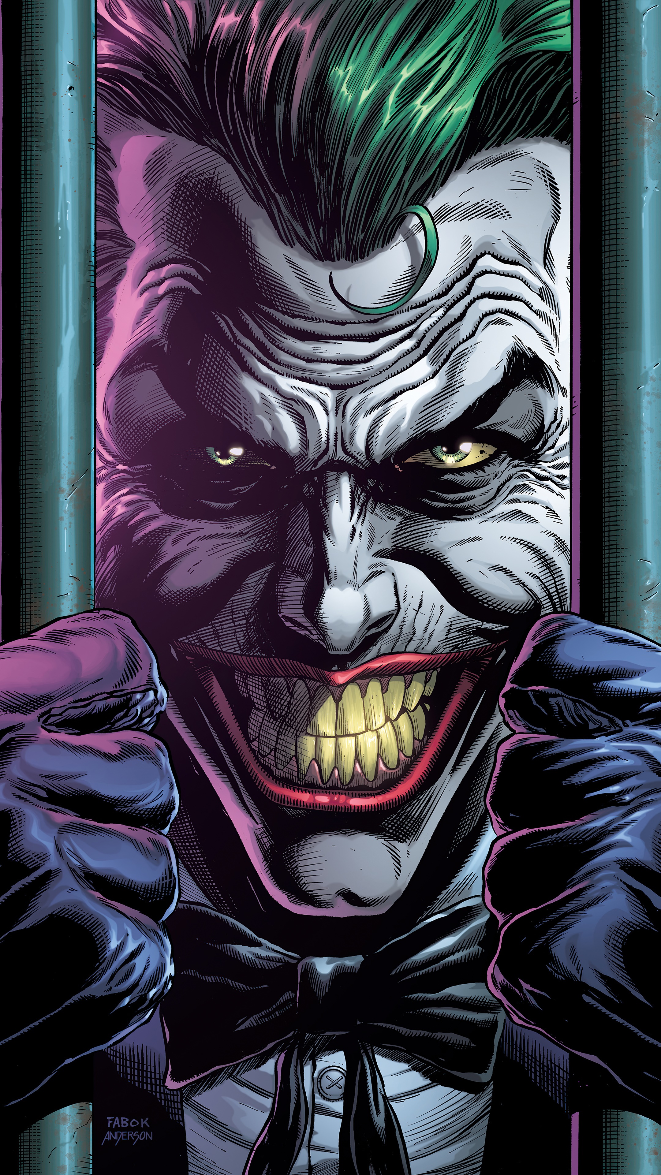 The Joker from DC Comics artwork 4K HD Phone Wallpaper