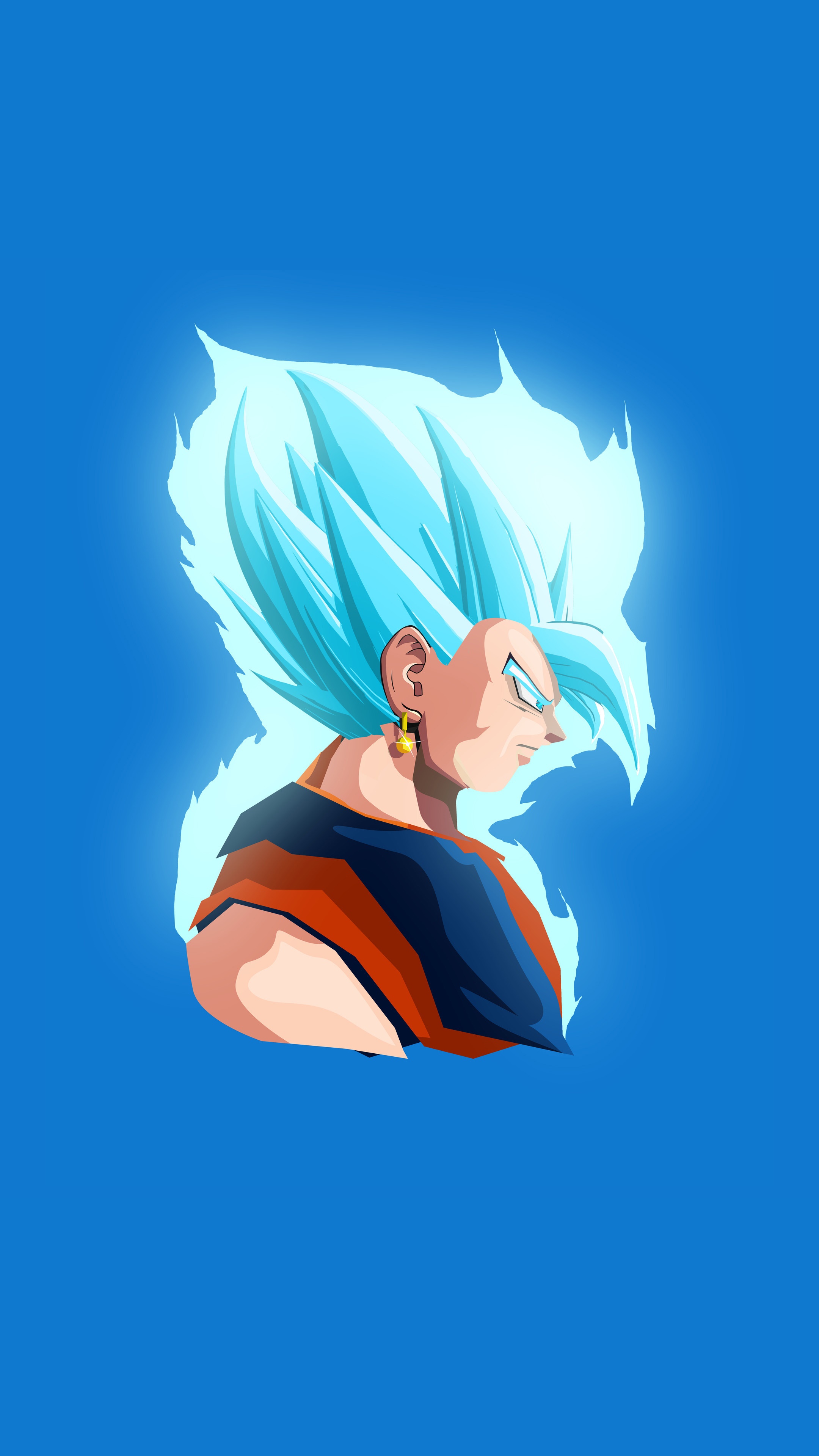Vegetto from Dragon Ball in Super Saiyan Blue HD Phone Wallpaper