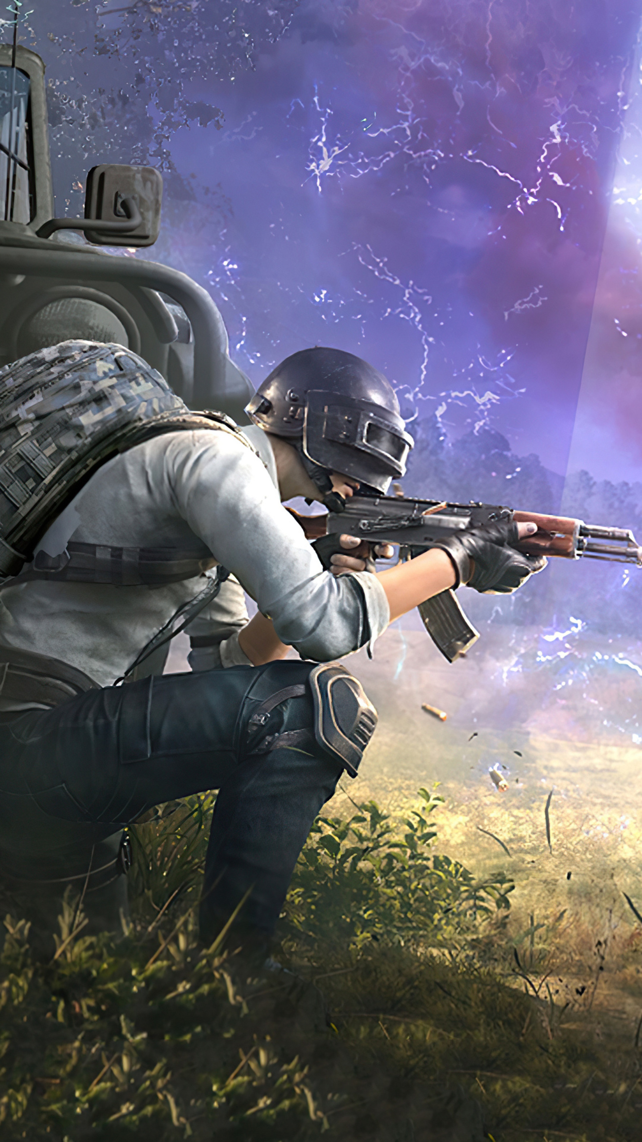 PlayerUnknown's Battlegrounds soldier aiming rifle HD Phone Wallpaper