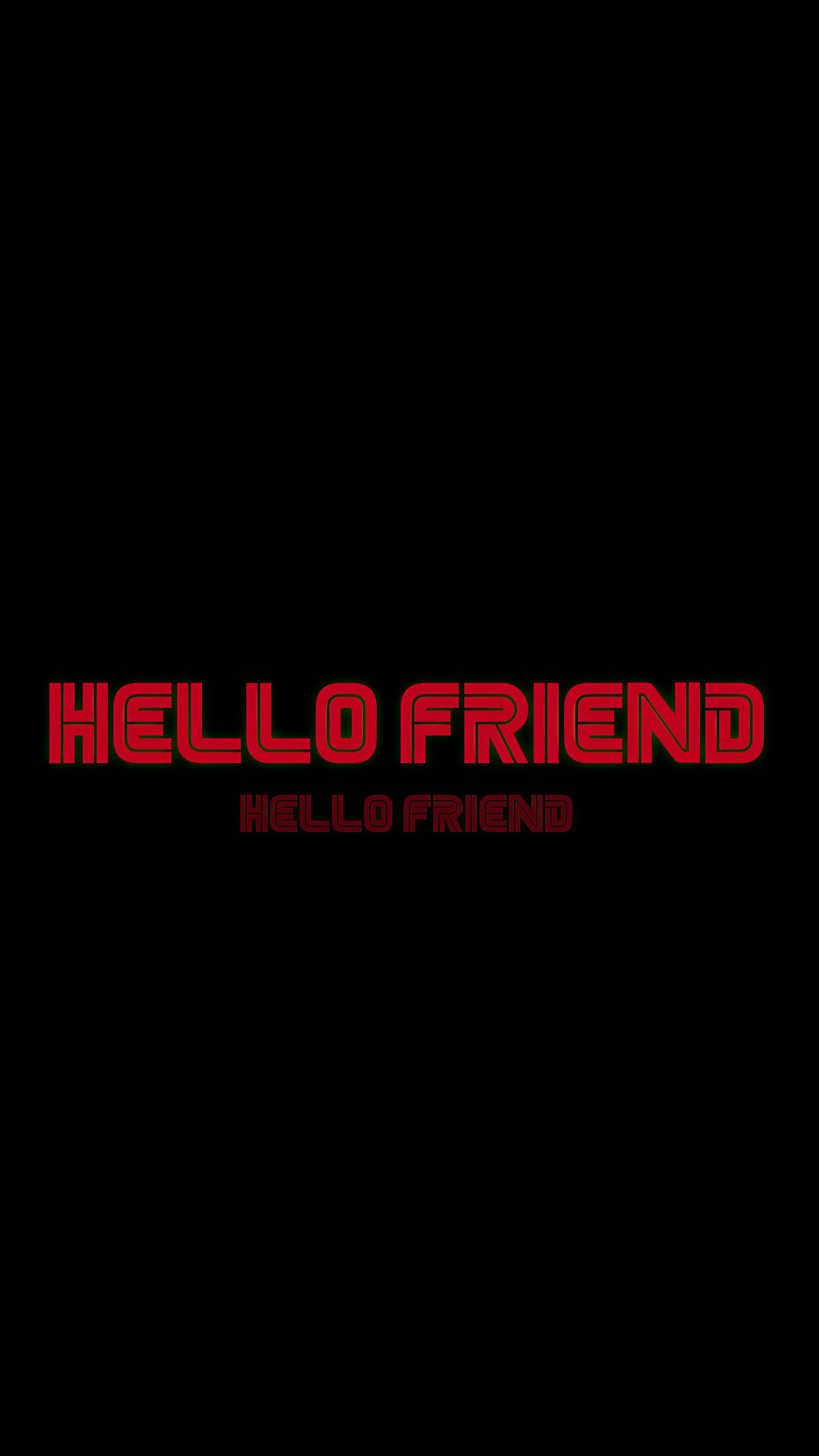 Hello Friend typography from Mr. Robot HD Phone Wallpaper