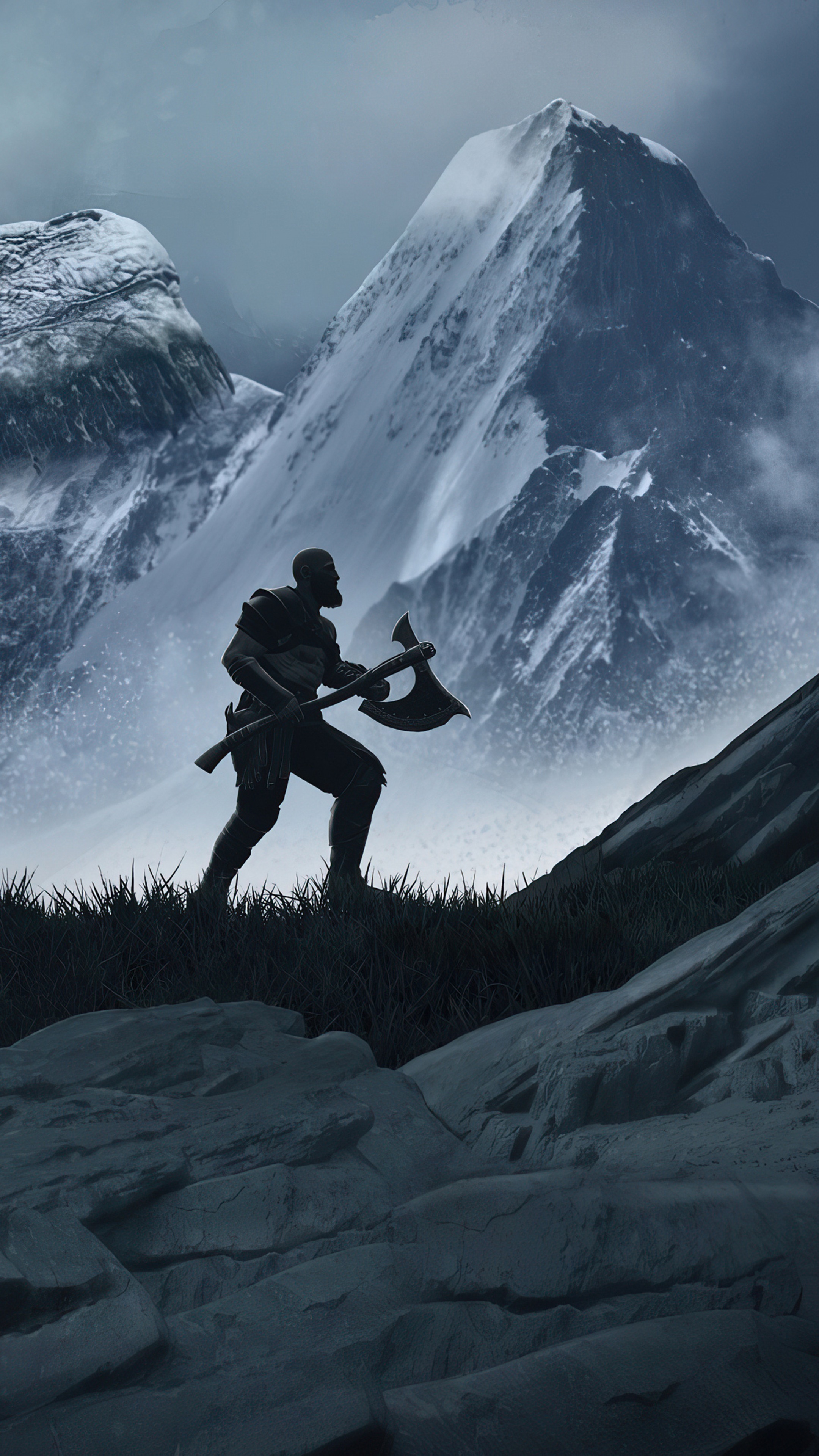 Kratos from God of War 4K HD Phone Wallpaper