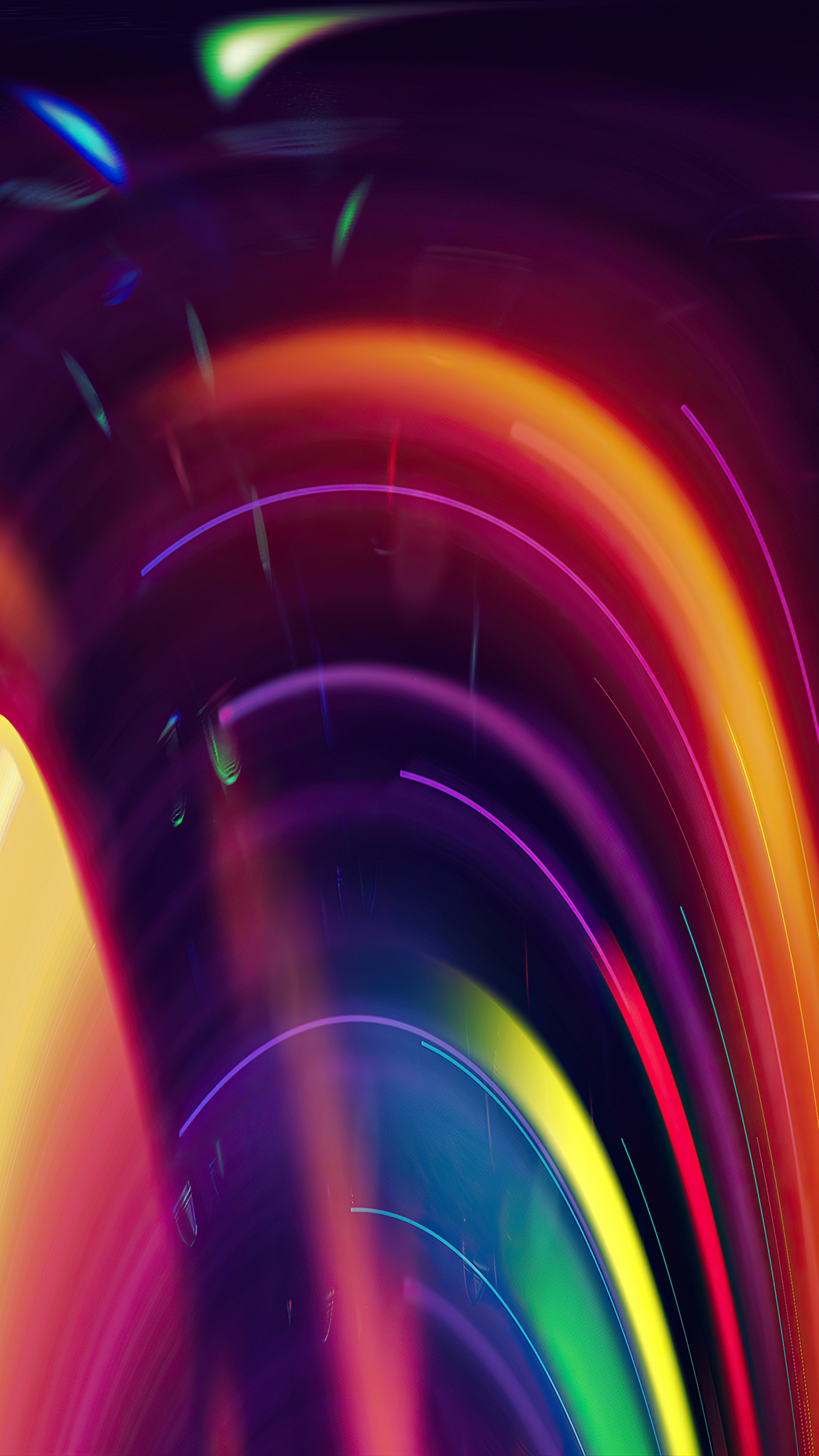 Abstract digital art with colorful light streaks HD Phone Wallpaper