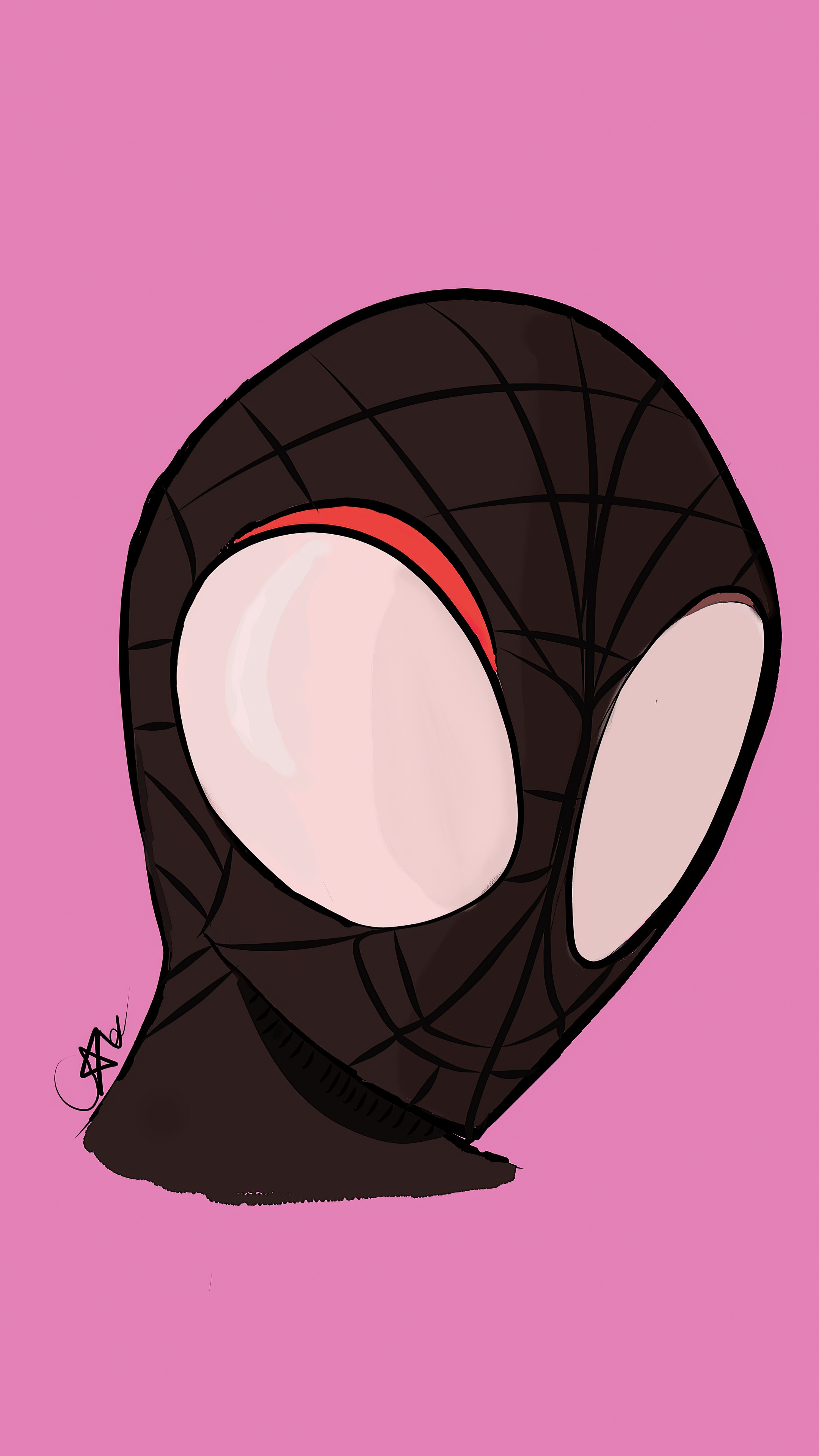 Miles Morales Spider-Man artwork HD Phone Wallpaper