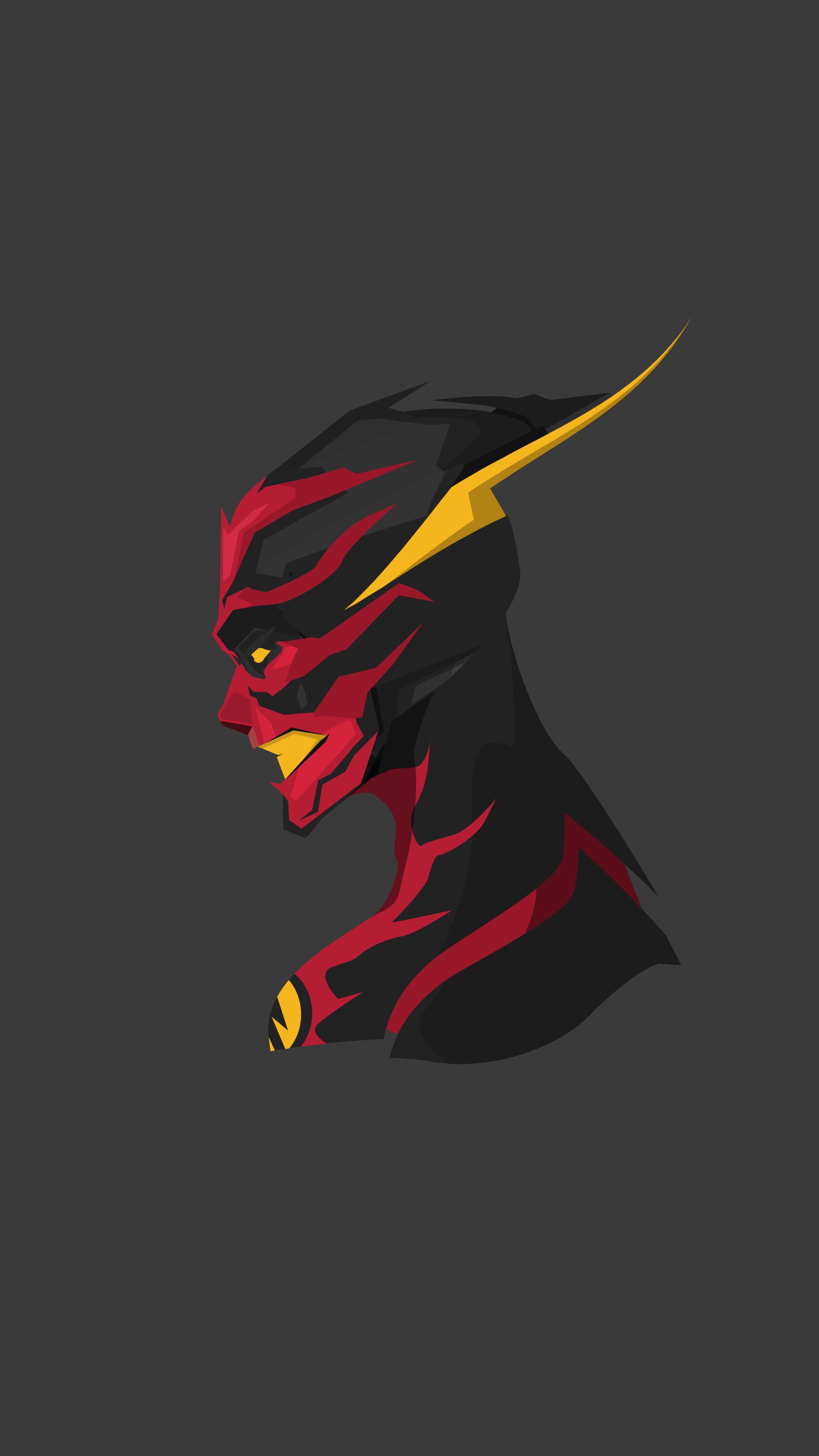 Flash from DC Comics minimalist art HD Phone Wallpaper