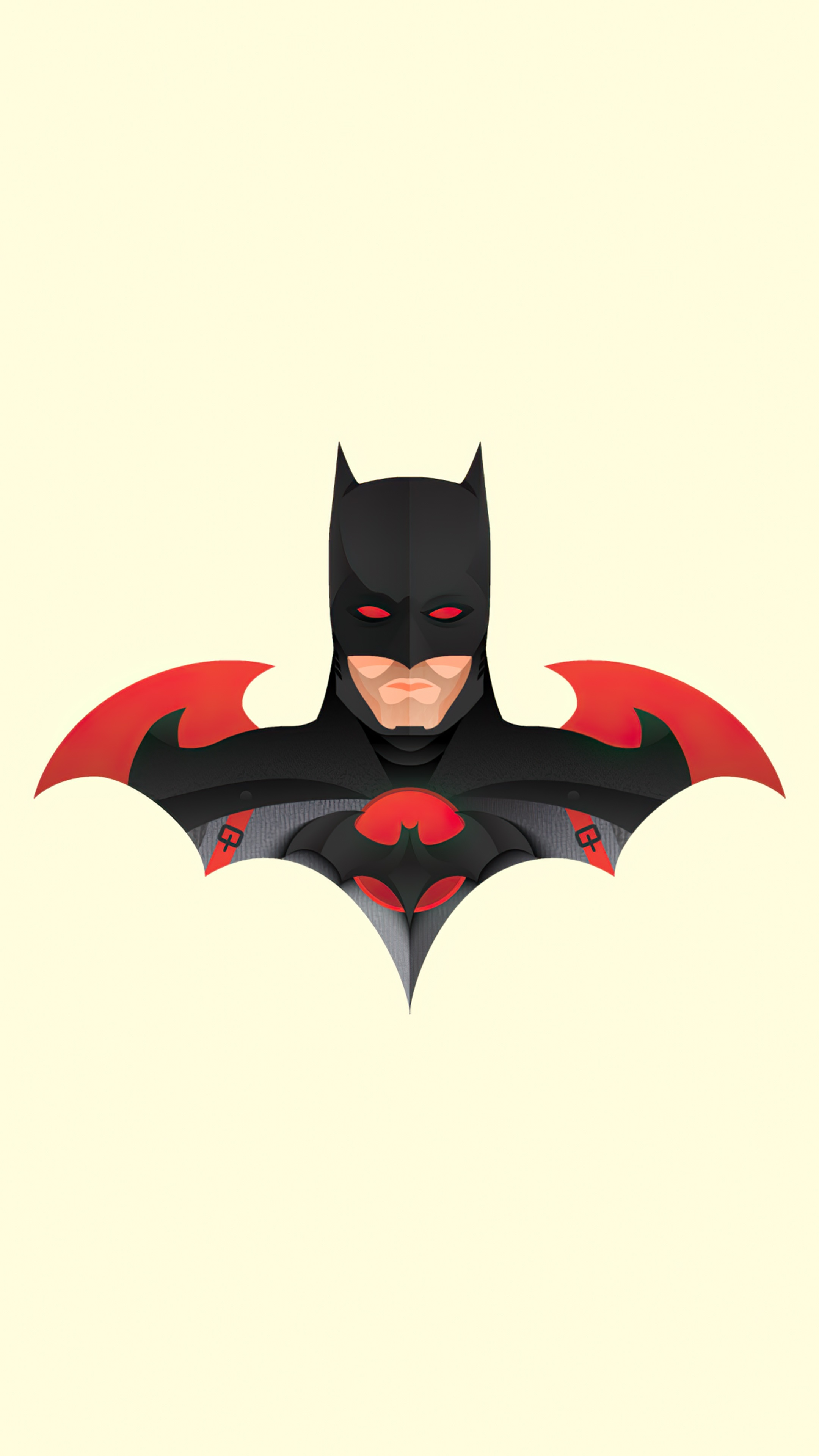 Minimalist Batman artwork 4K HD Phone Wallpaper