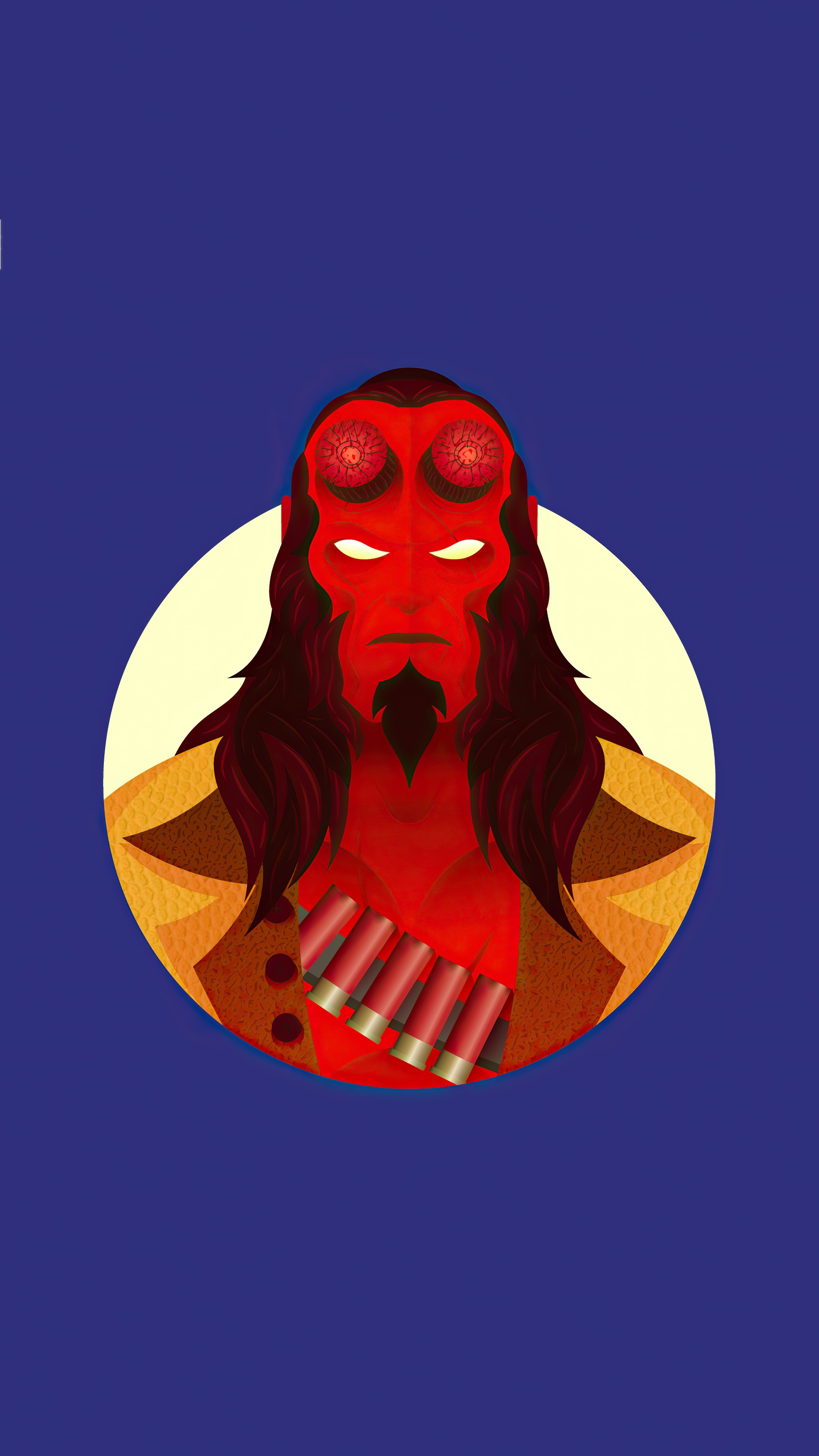 Hellboy artwork 4K HD Phone Wallpaper