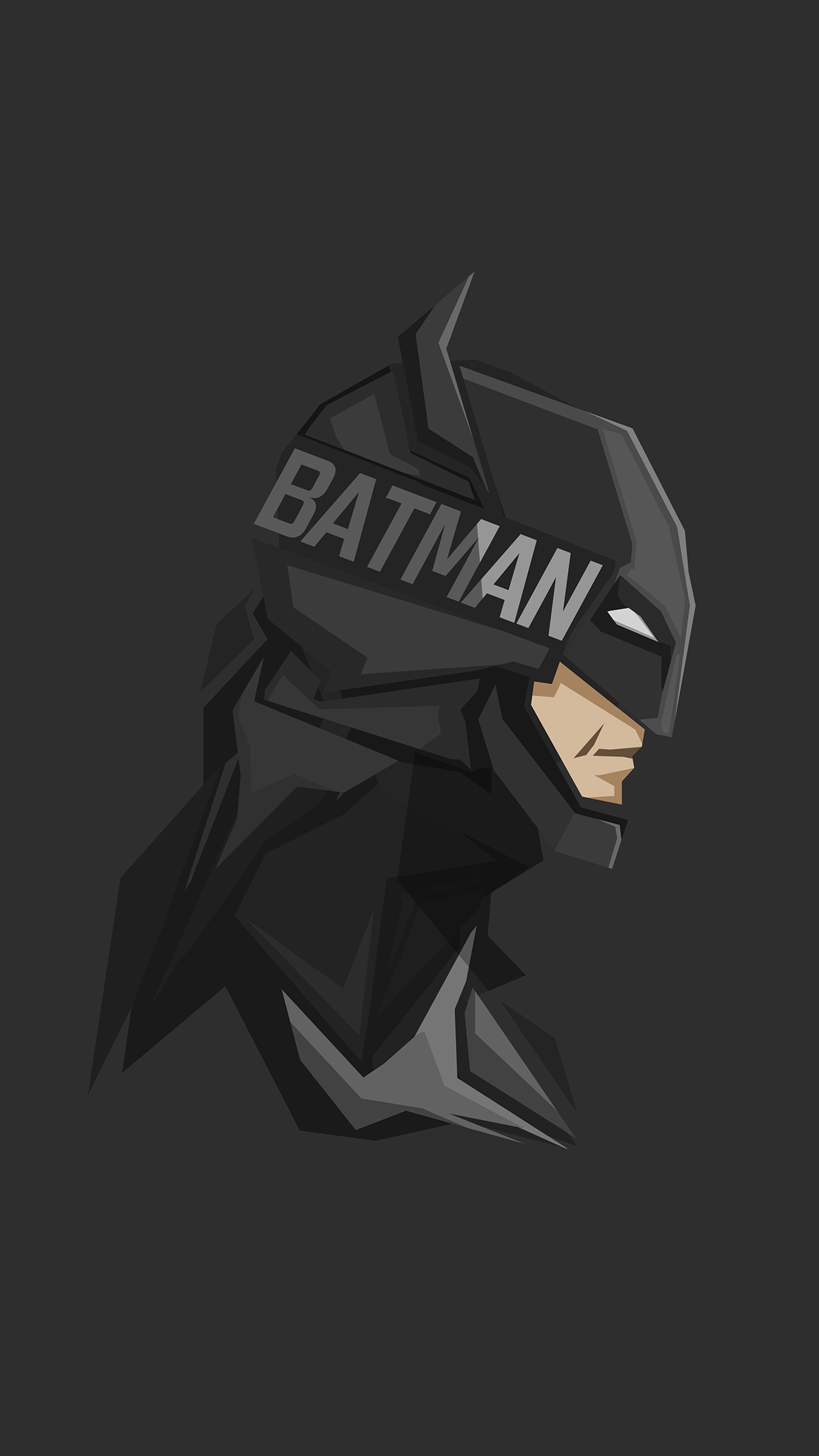 Minimalist Batman Artwork HD Phone Wallpaper