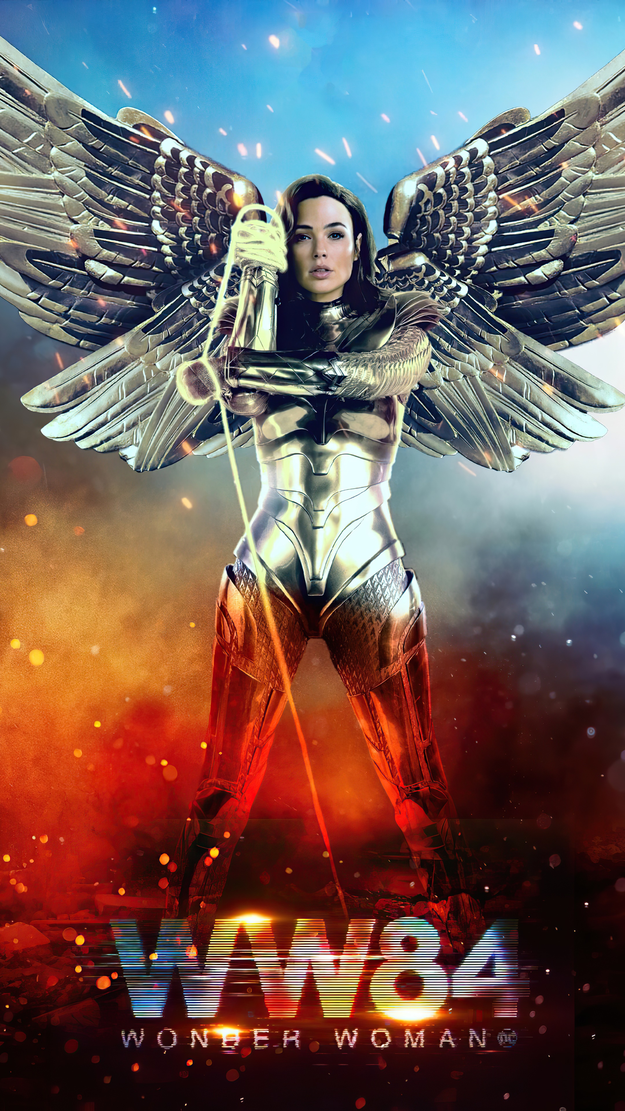 Wonder Woman from WW84 HD Phone Wallpaper
