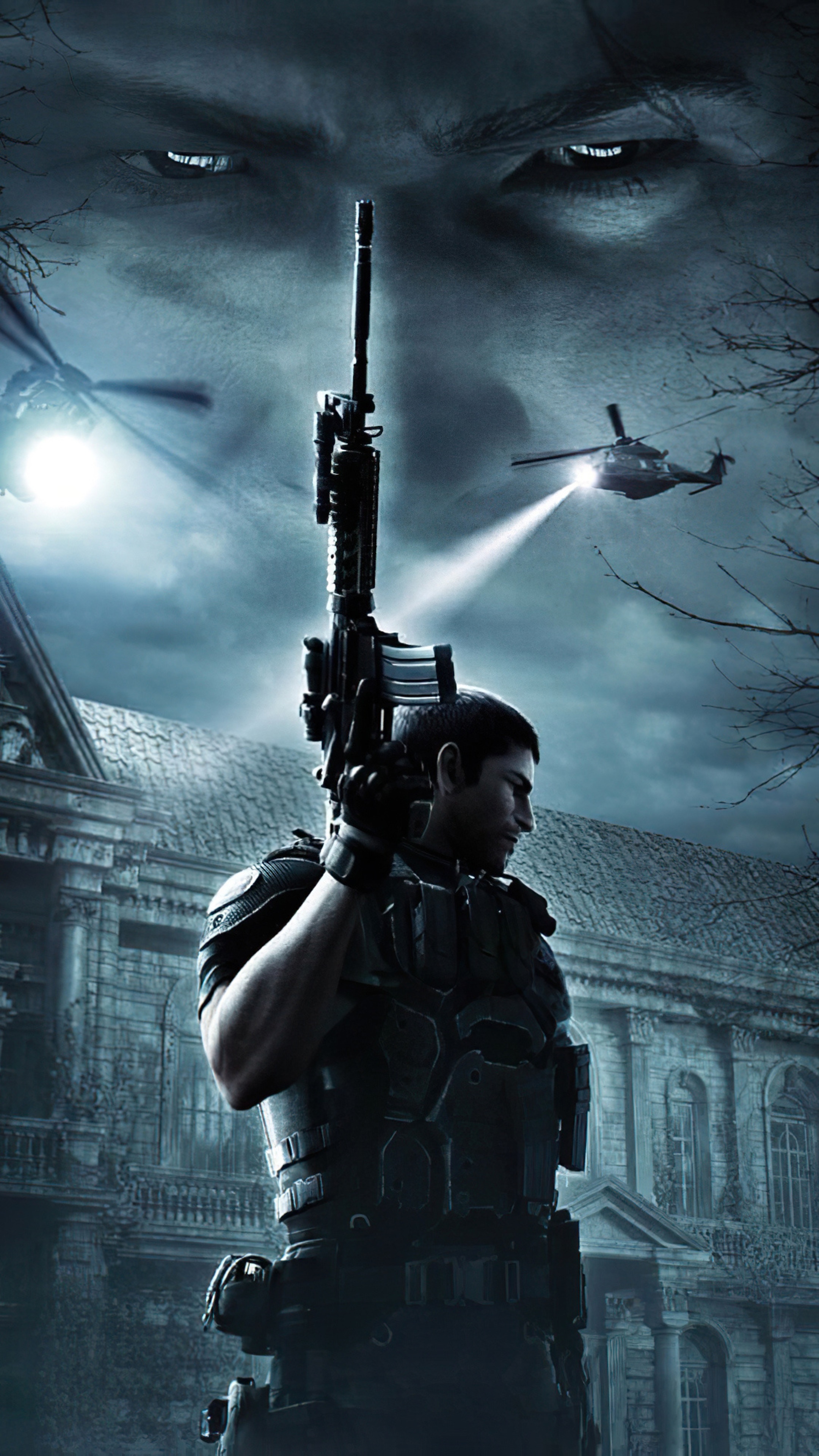 Chris Redfield from Resident Evil 4K HD Phone Wallpaper