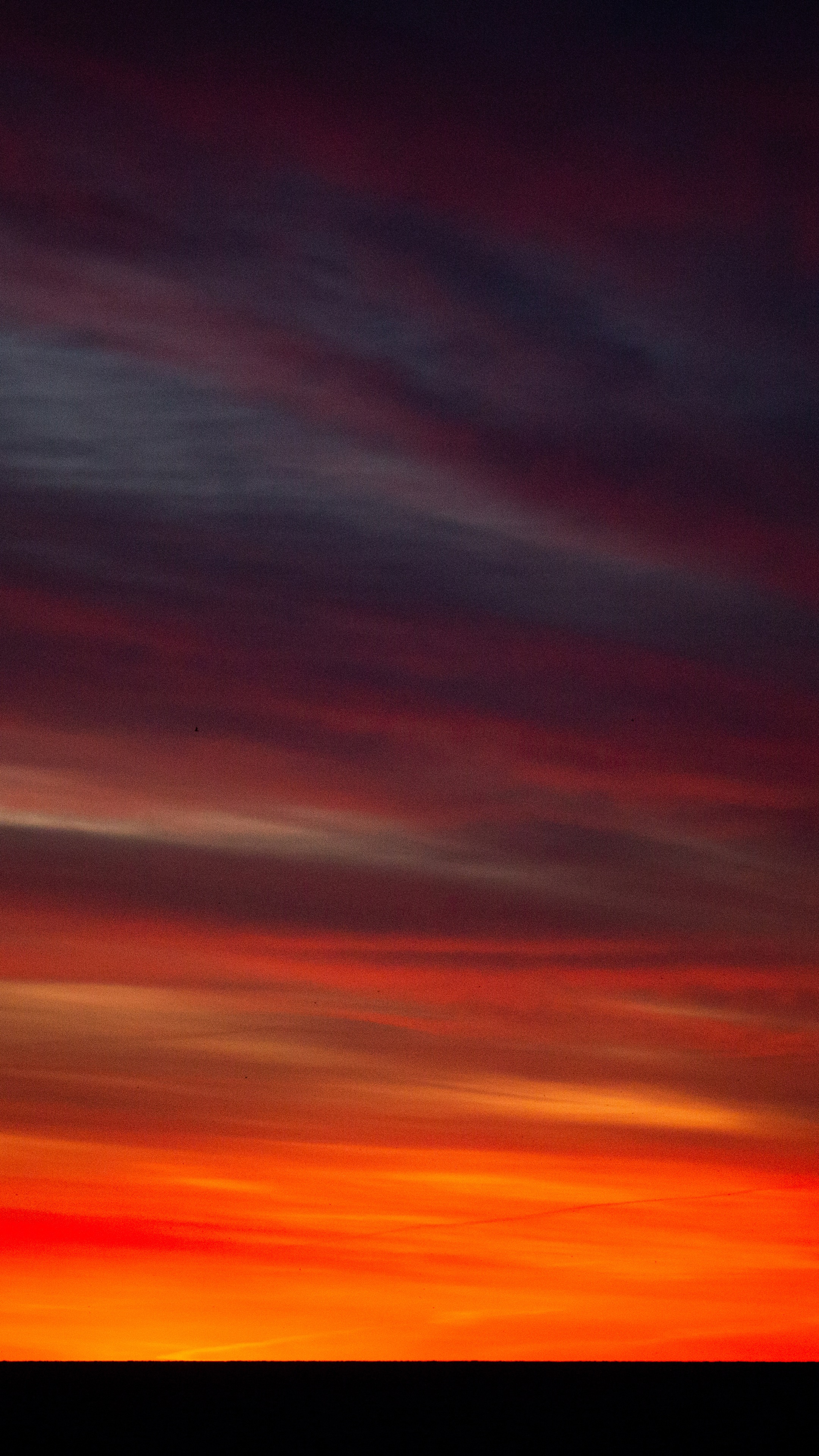 Sunset sky with clouds HD Phone Wallpaper