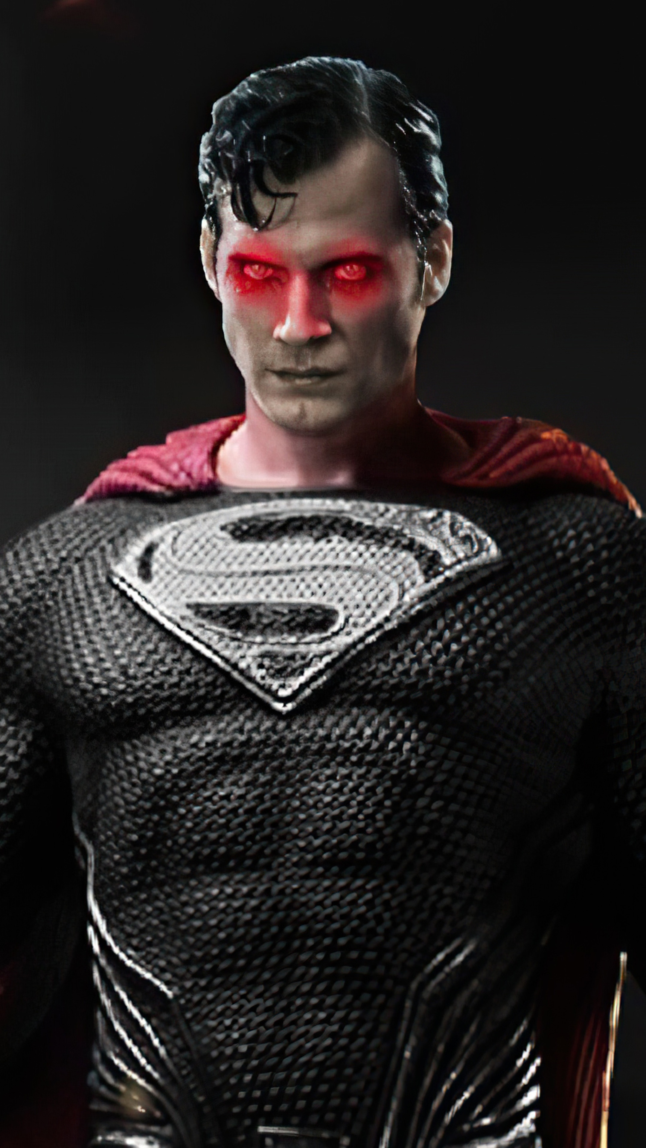 Superman from DC Comics with red eyes HD Phone Wallpaper