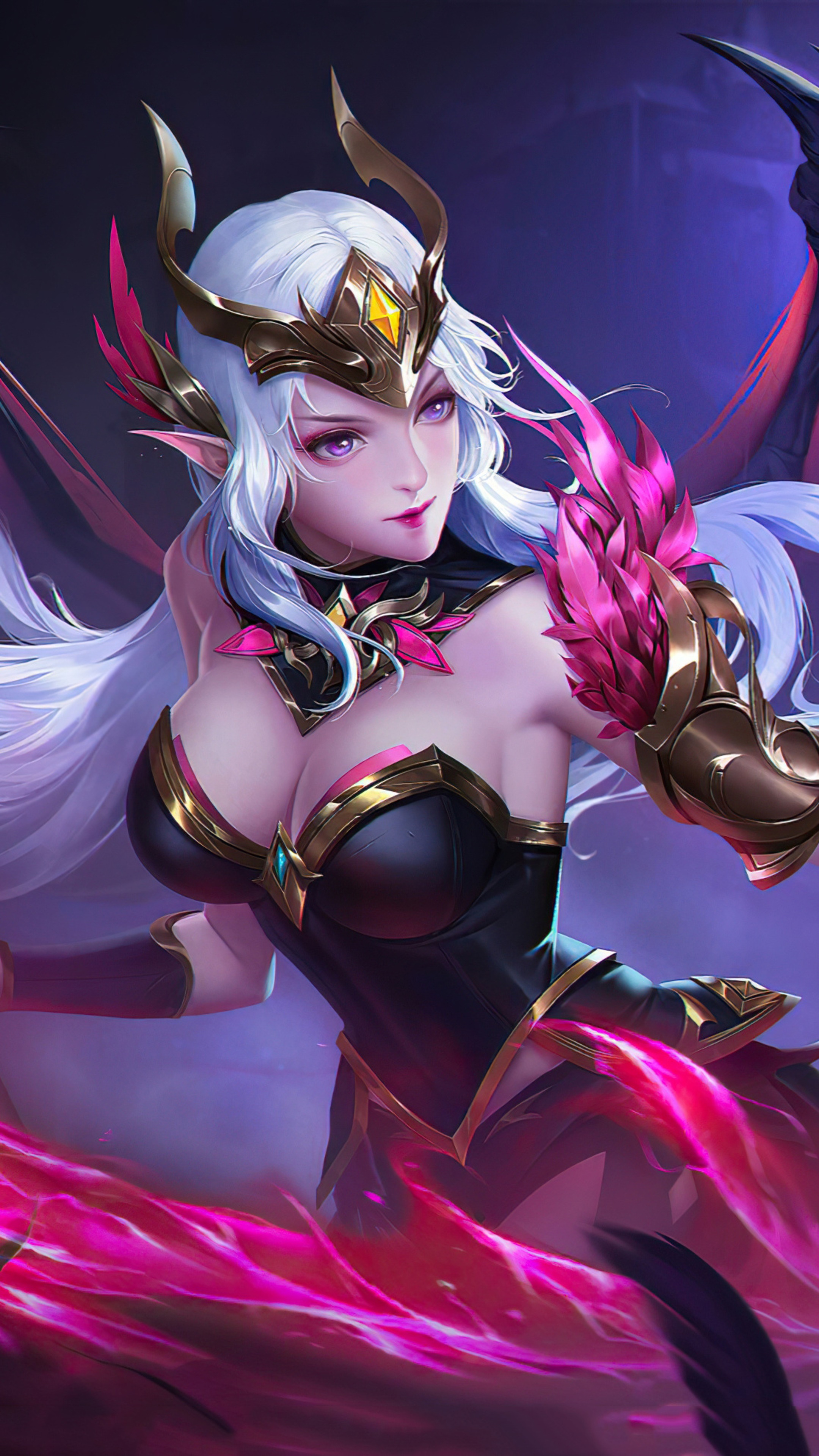 Morrigan from League of Legends 4K HD Phone Wallpaper