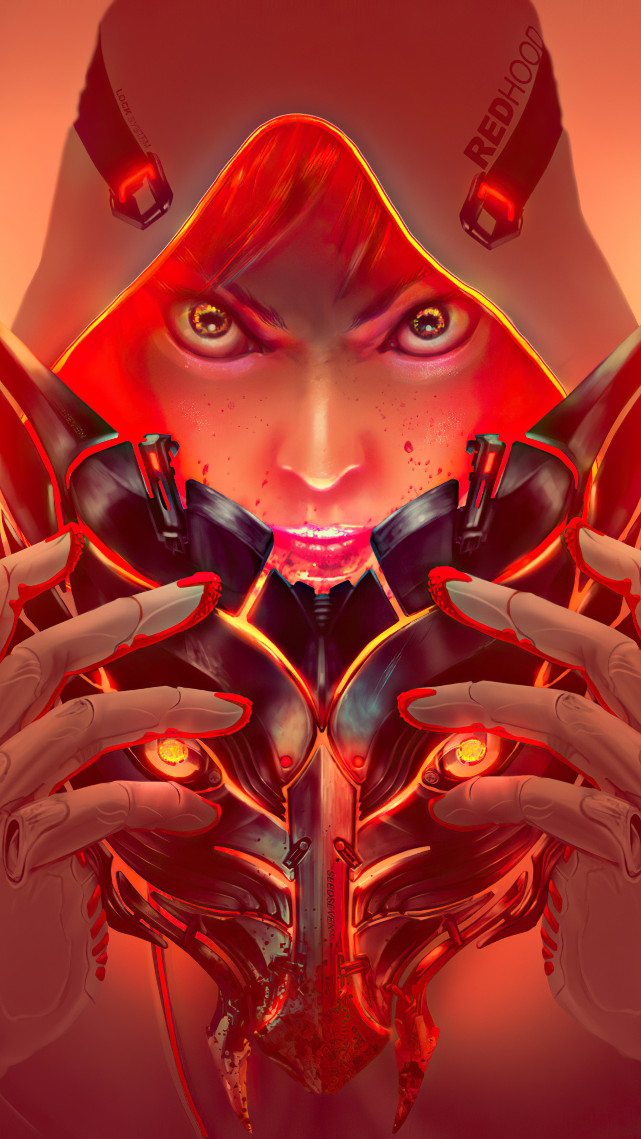 Red Hood holding a mask HD Phone Wallpaper