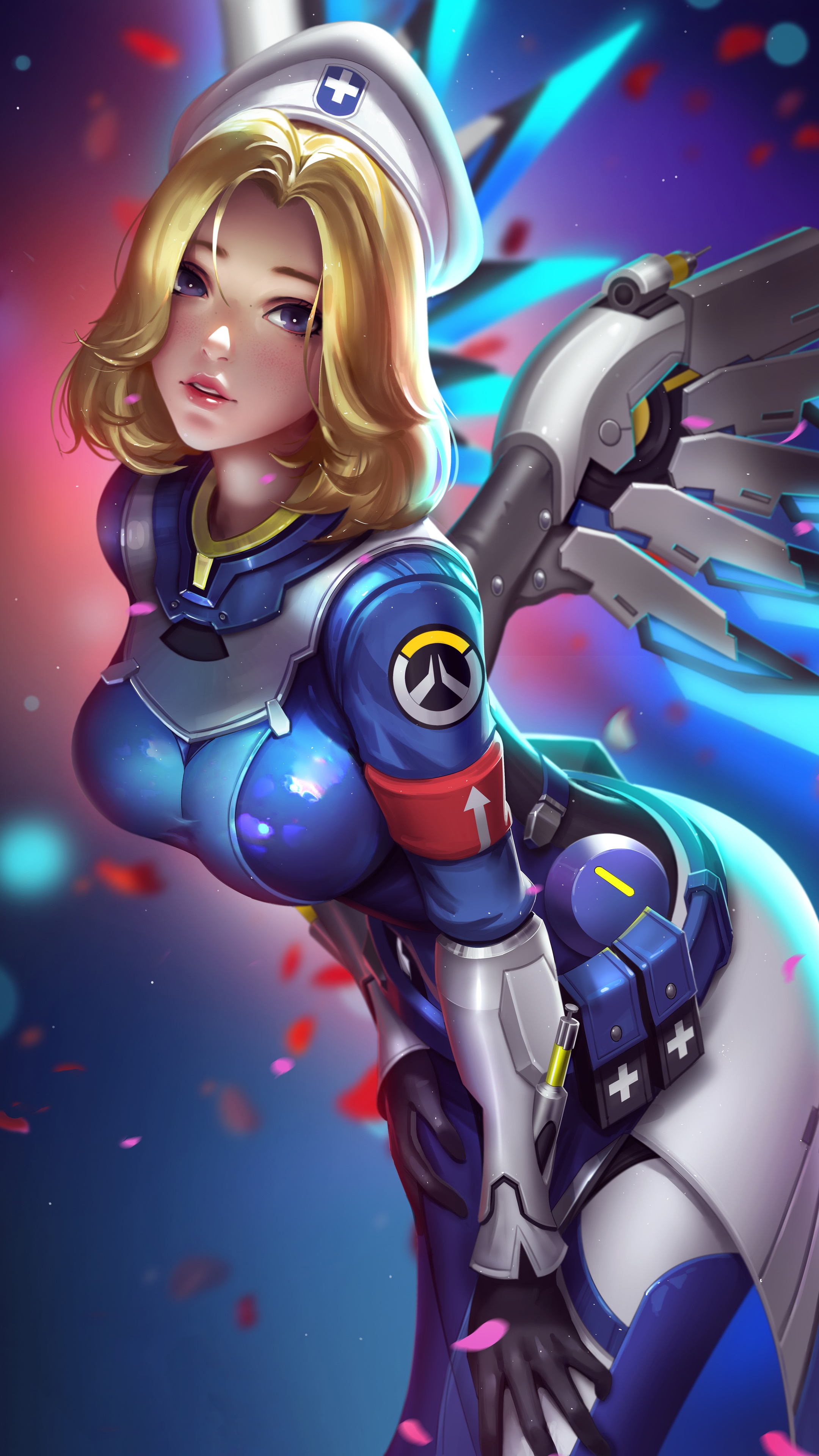 Mercy from Overwatch 4K HD Phone Wallpaper