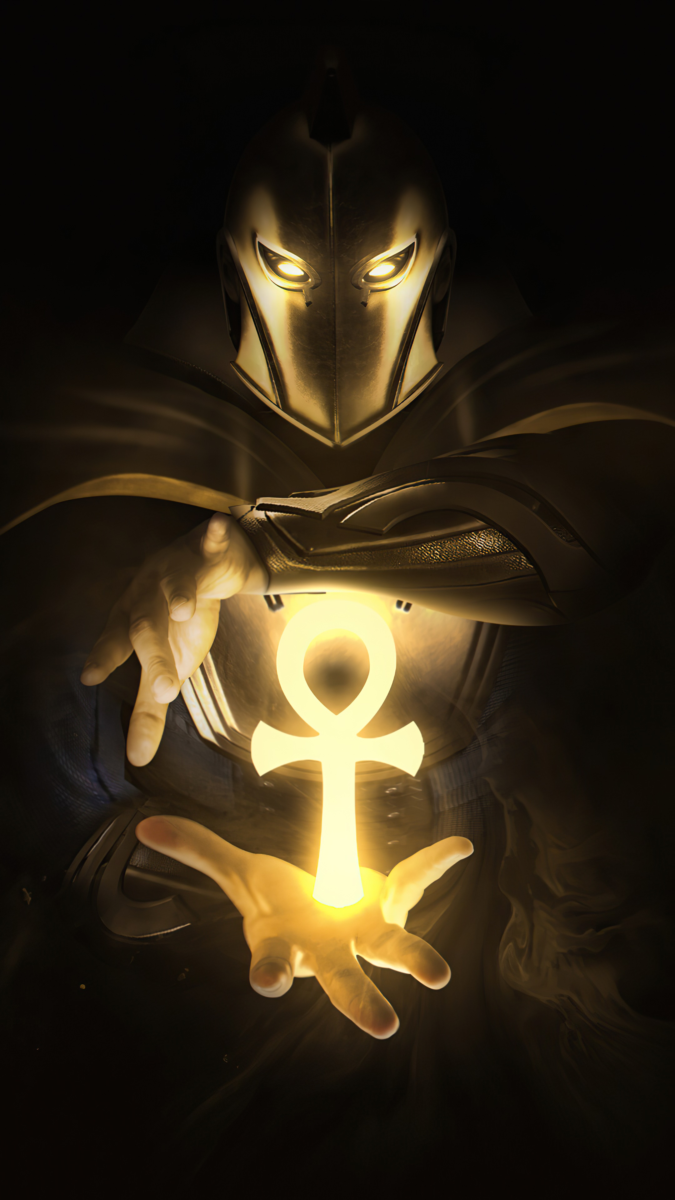 Dr. Fate holding an Ankh HD Phone Wallpaper