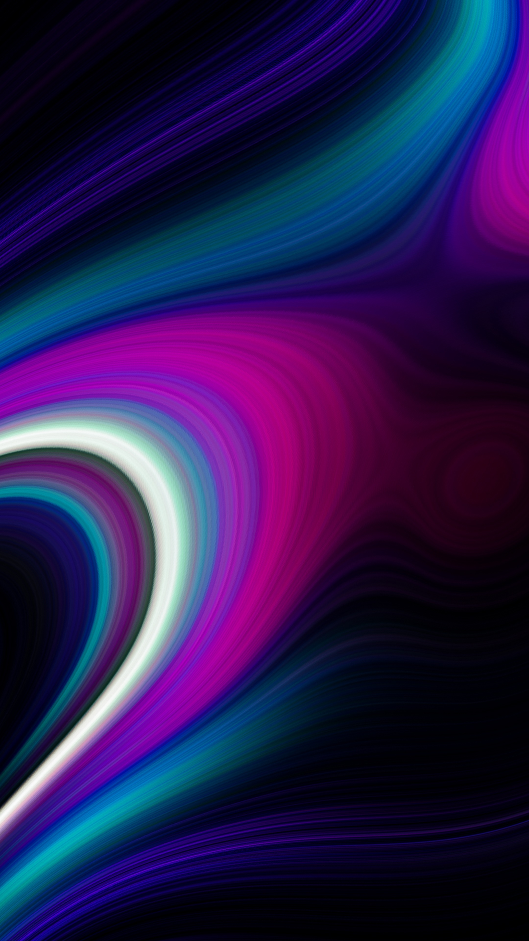Abstract digital art with swirling colors HD Phone Wallpaper