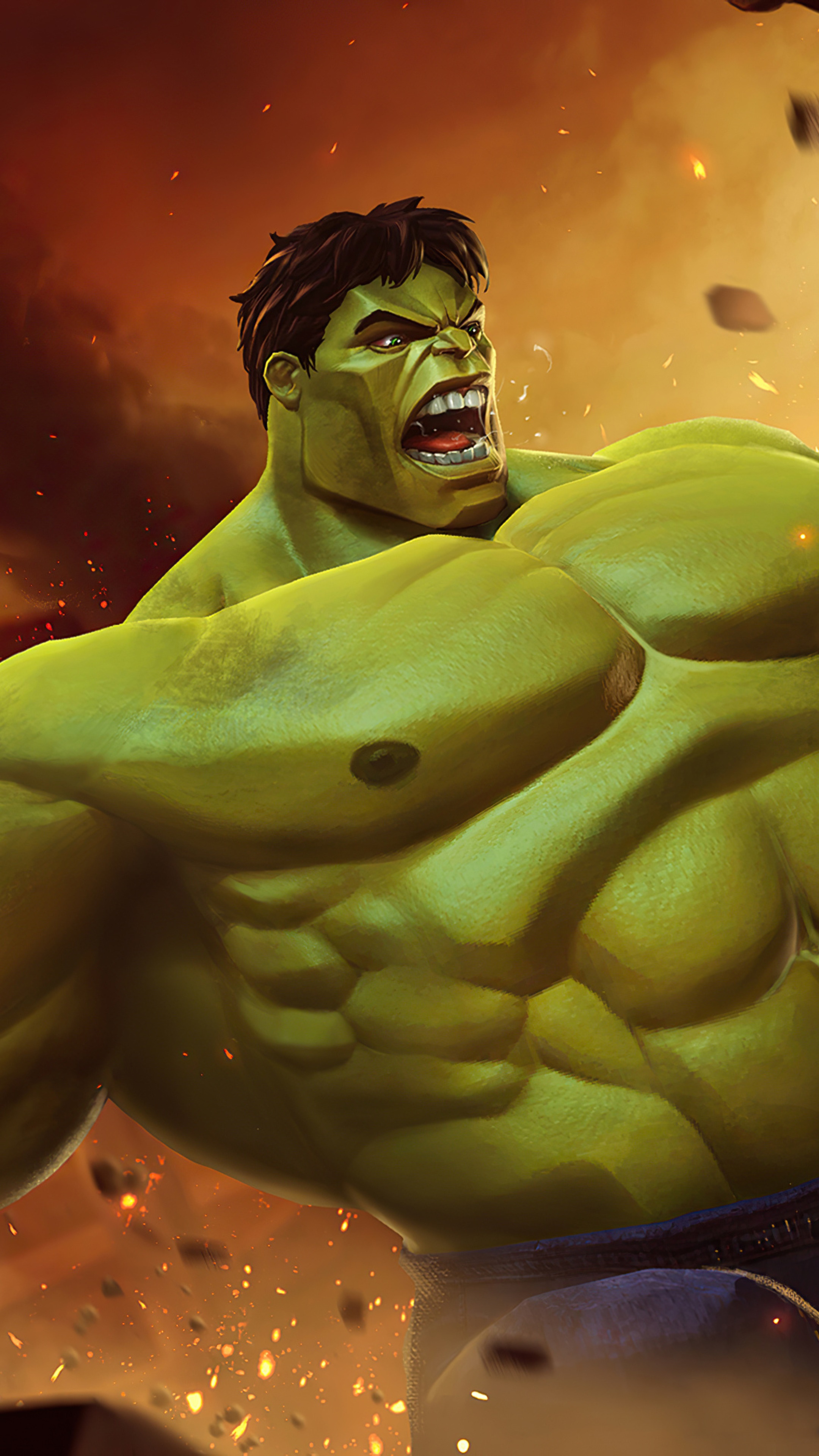 Hulk from Marvel Contest of Champions 4K HD Phone Wallpaper