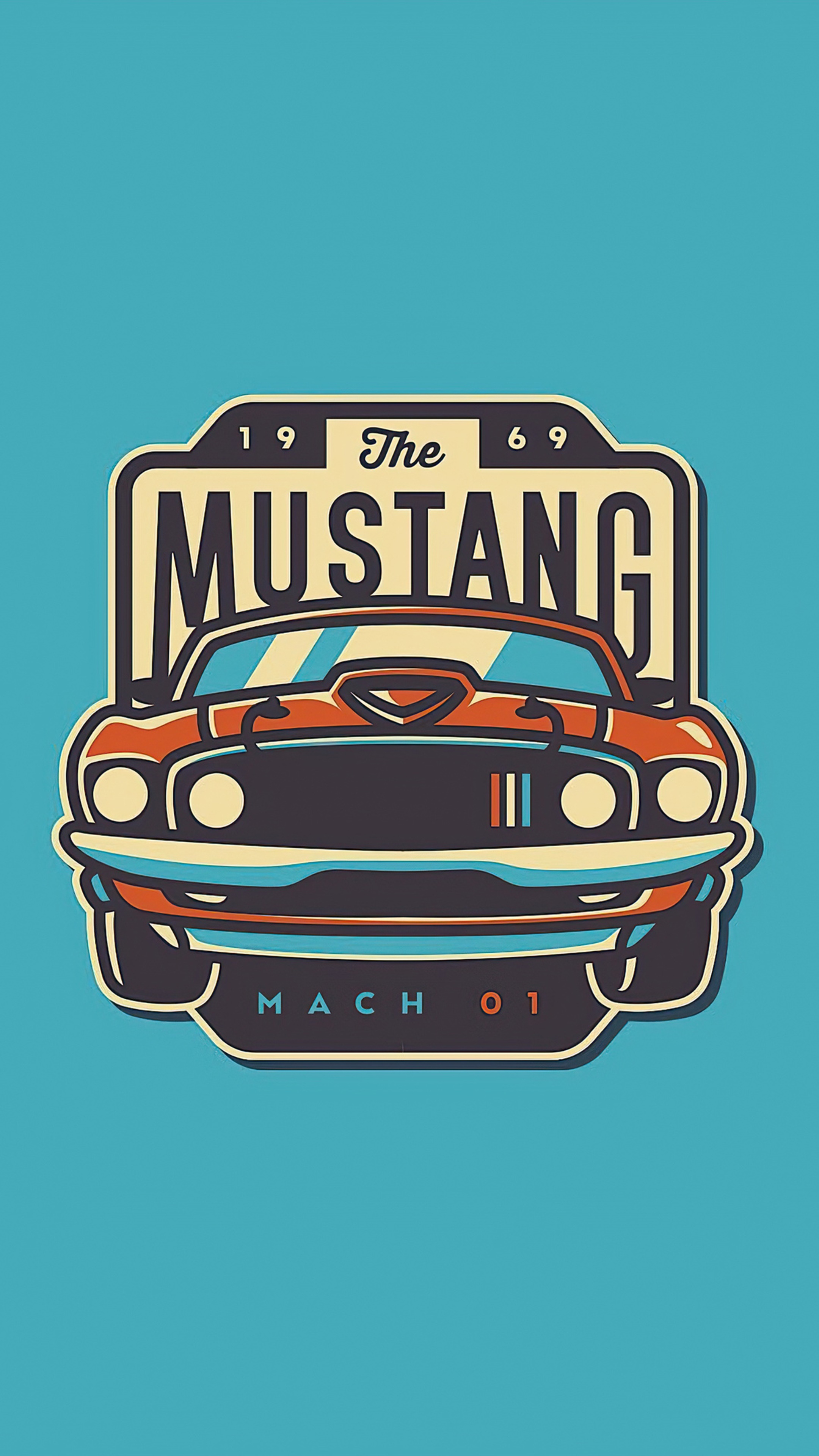 1969 Ford Mustang Mach 1 HD Phone Wallpaper