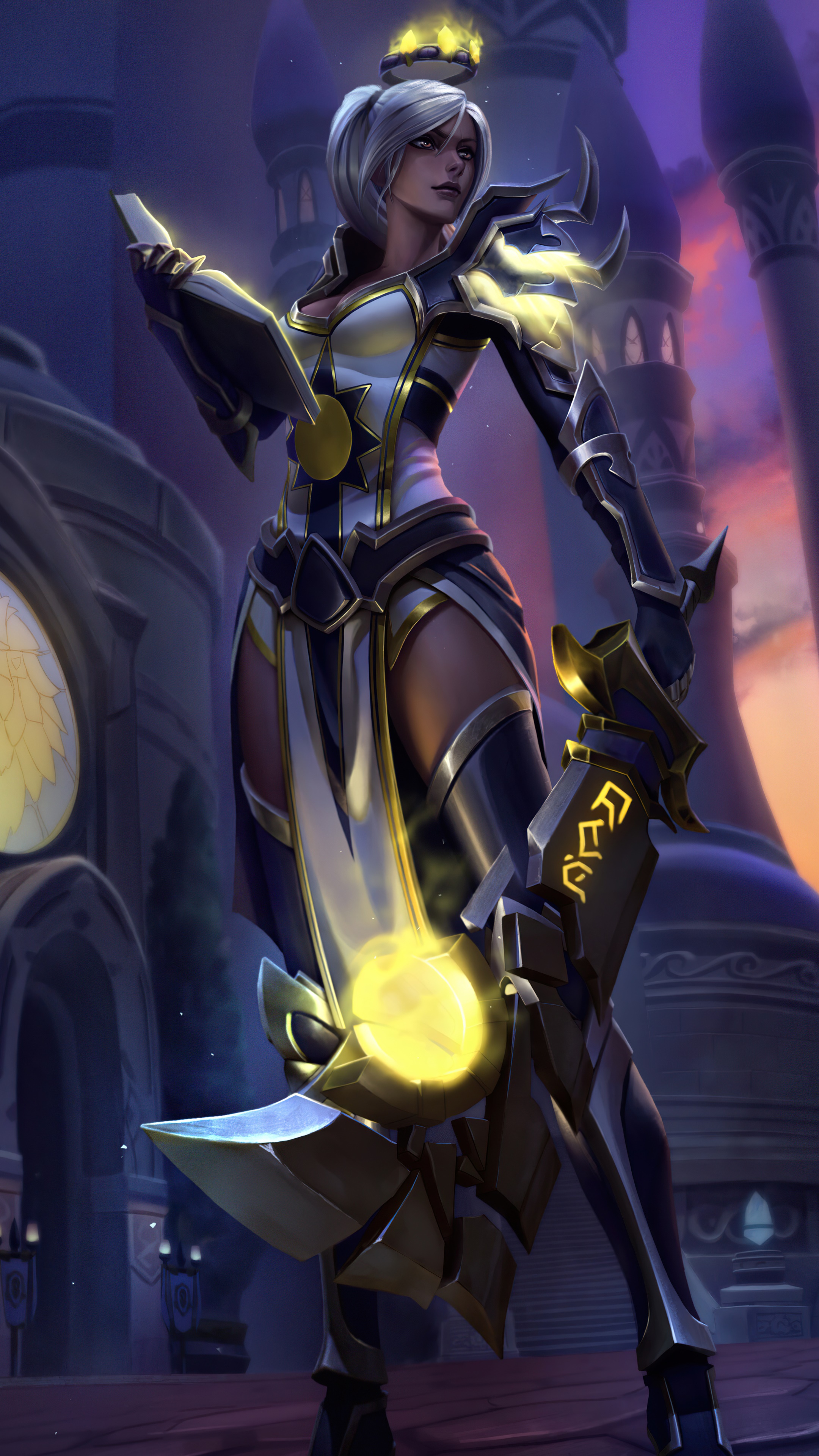 Leona from League of Legends HD Phone Wallpaper