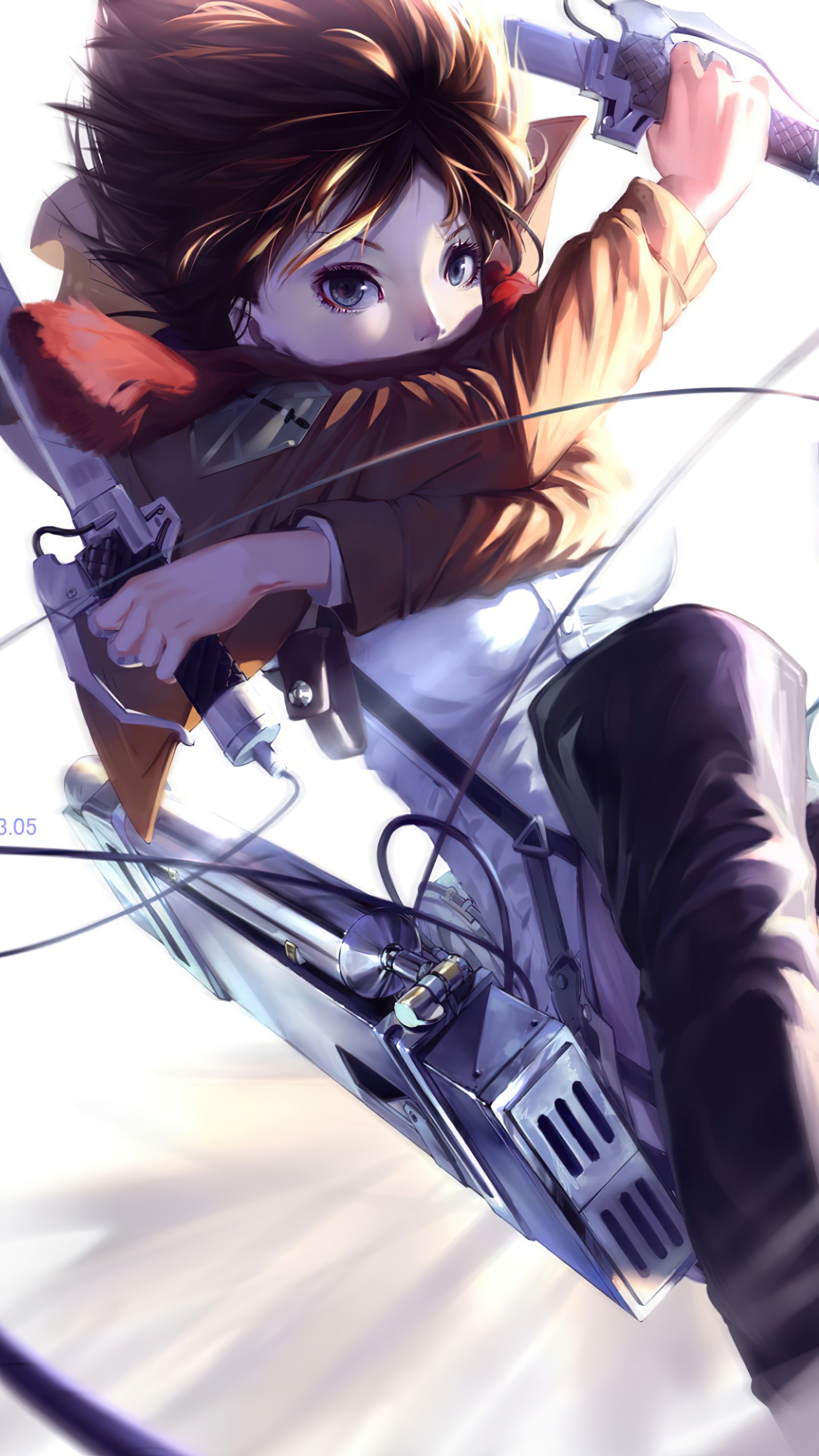 Mikasa Ackerman from Attack on Titan 4K HD Phone Wallpaper
