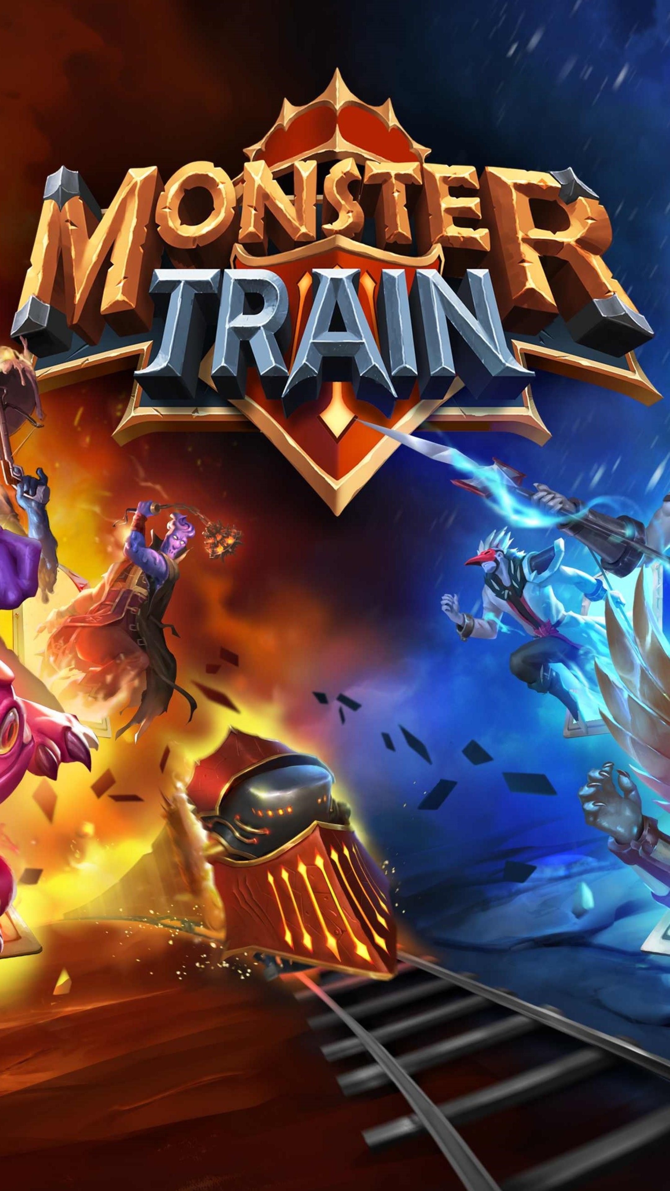 Monster Train 4K HD Phone Wallpaper