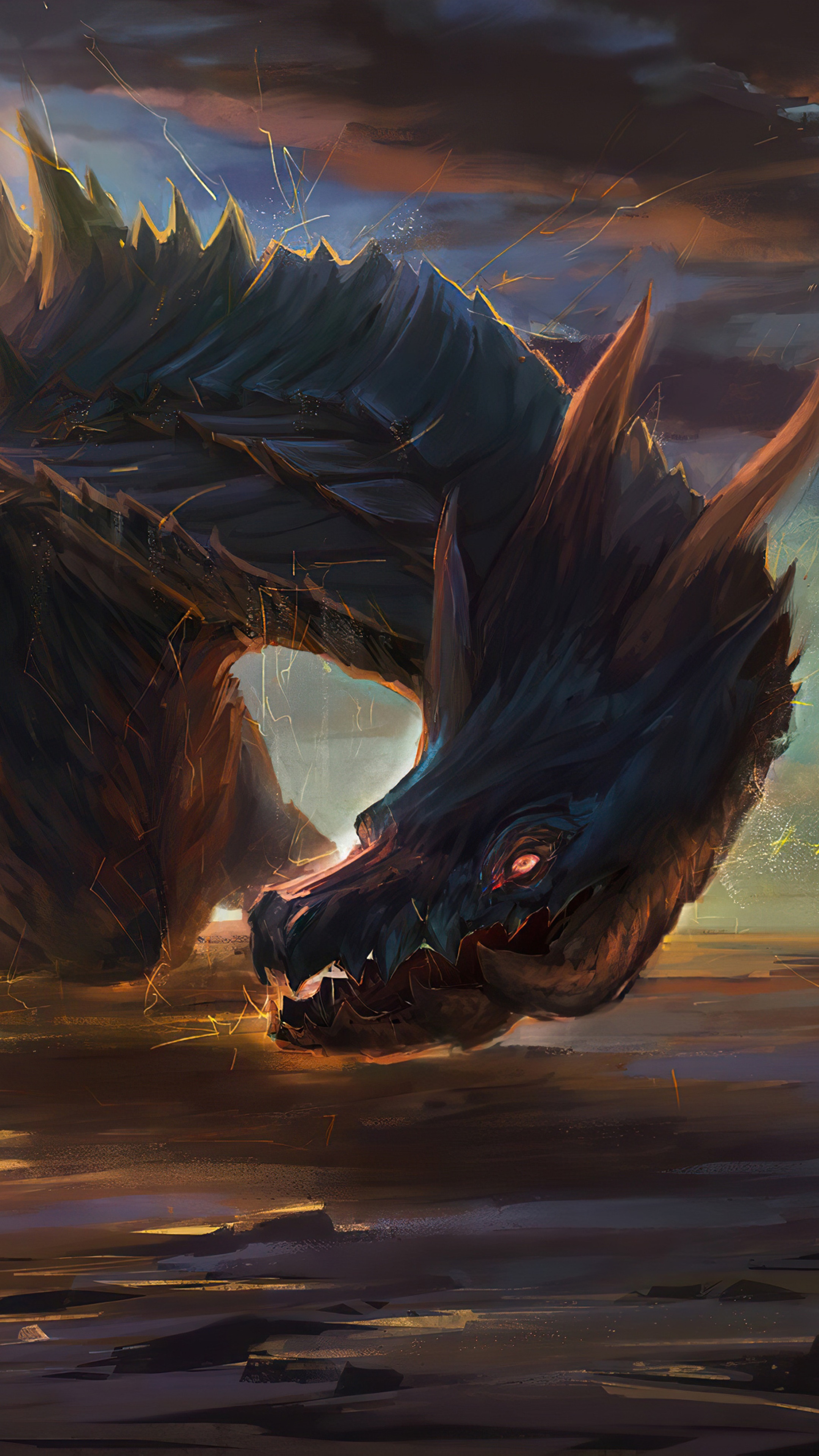Dragon artwork 4K HD Phone Wallpaper
