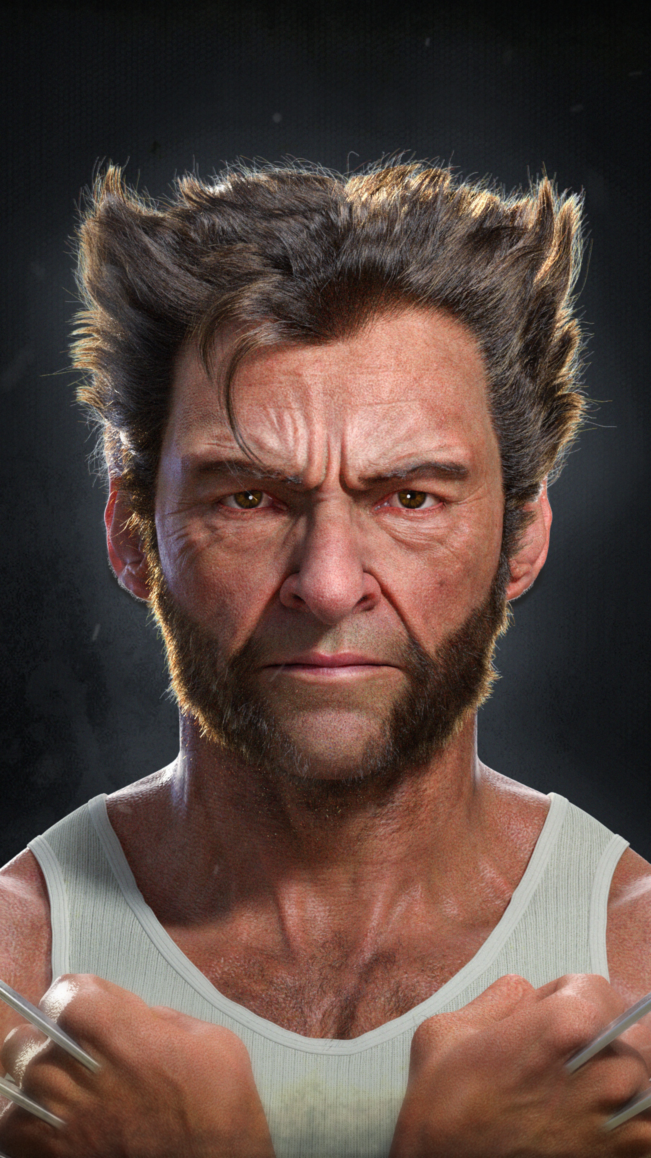 Wolverine from X-Men artwork 4K HD Phone Wallpaper
