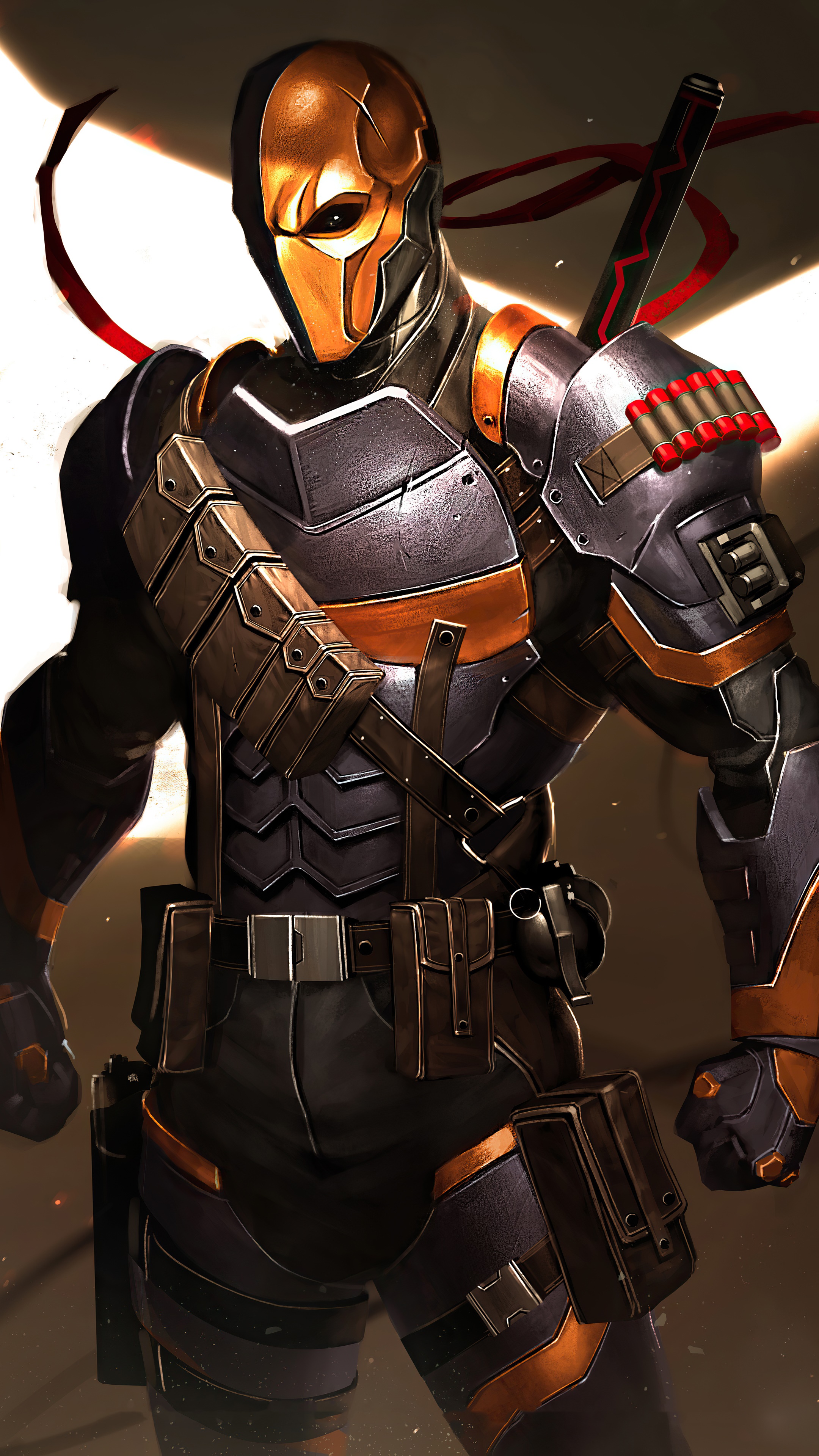 Deathstroke from DC Comics artwork HD Phone Wallpaper