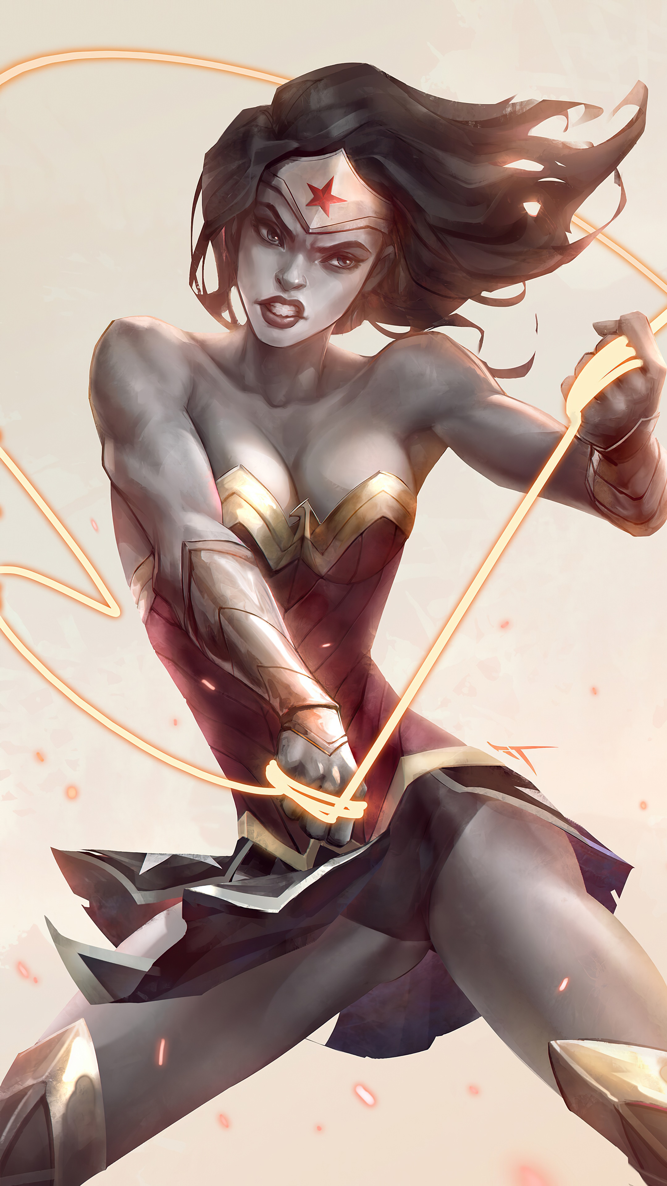 Wonder Woman artwork HD Phone Wallpaper