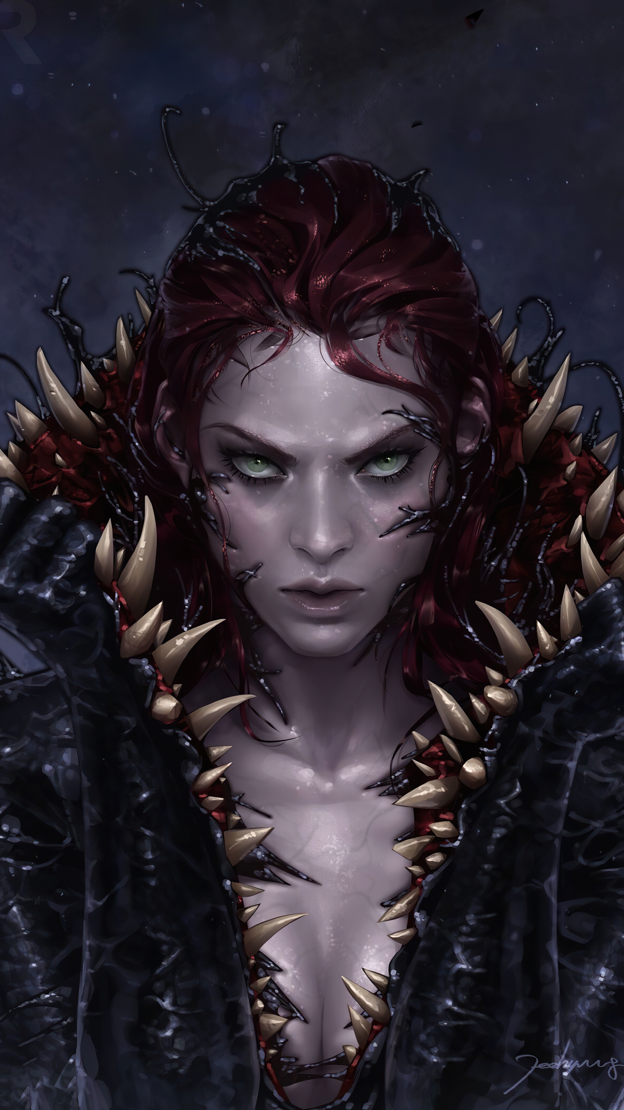 She-Venom from Marvel Comics artwork HD Phone Wallpaper