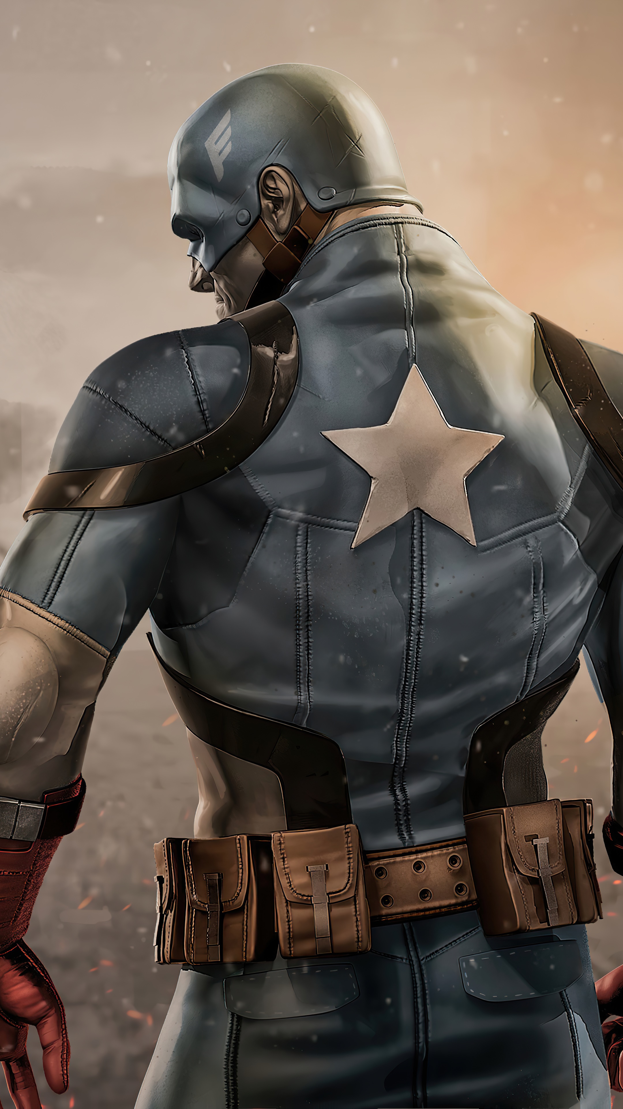 Captain America artwork 4K HD Phone Wallpaper