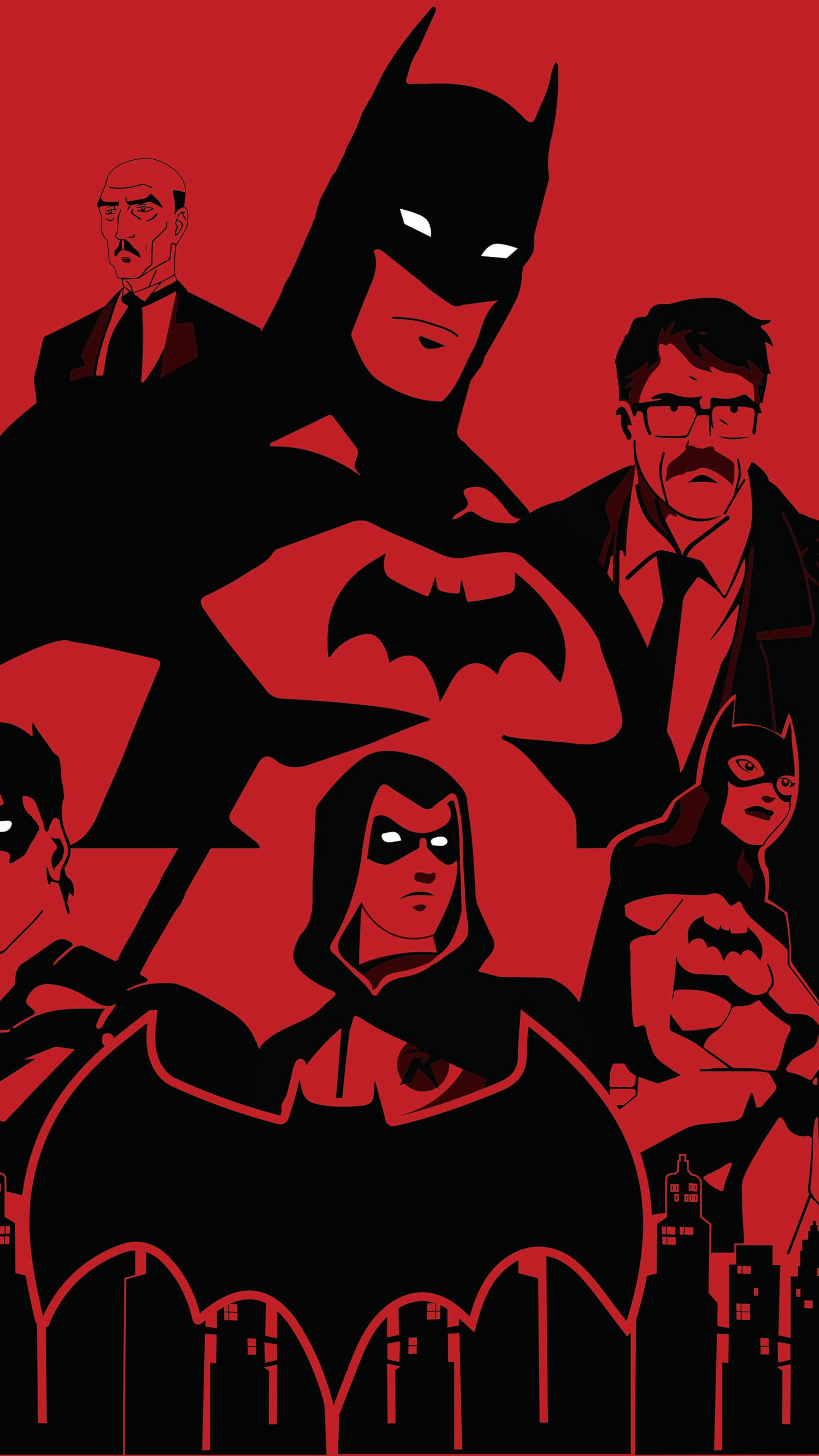 Batman and Robins from DC Comics HD Phone Wallpaper