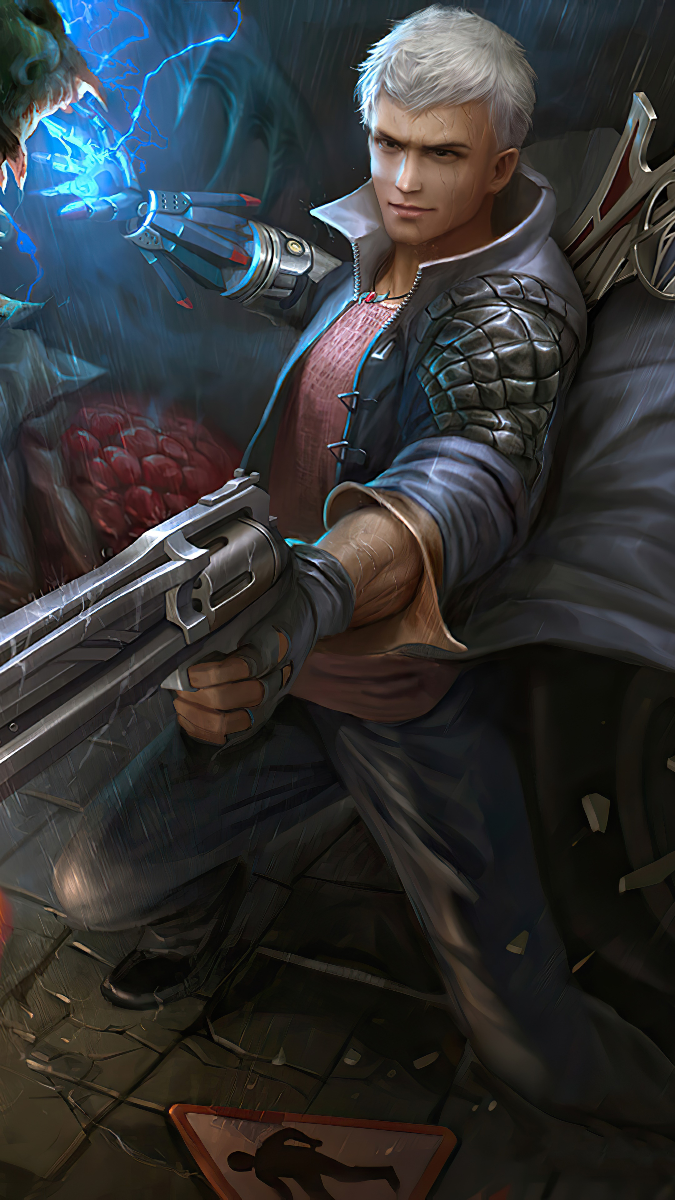 Nero from Devil May Cry 5 HD Phone Wallpaper