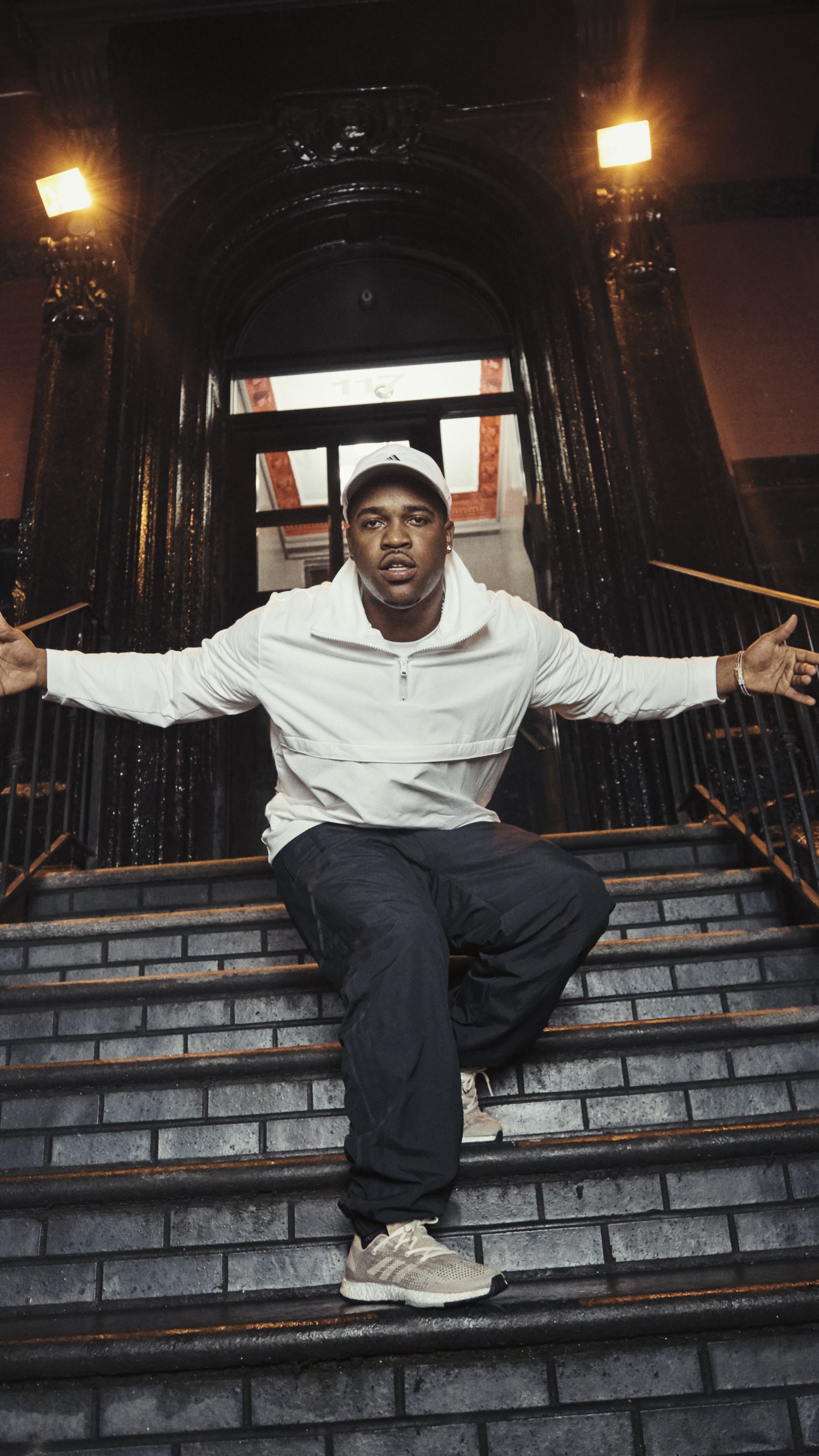 Asap Ferg sitting on stairs HD Phone Wallpaper