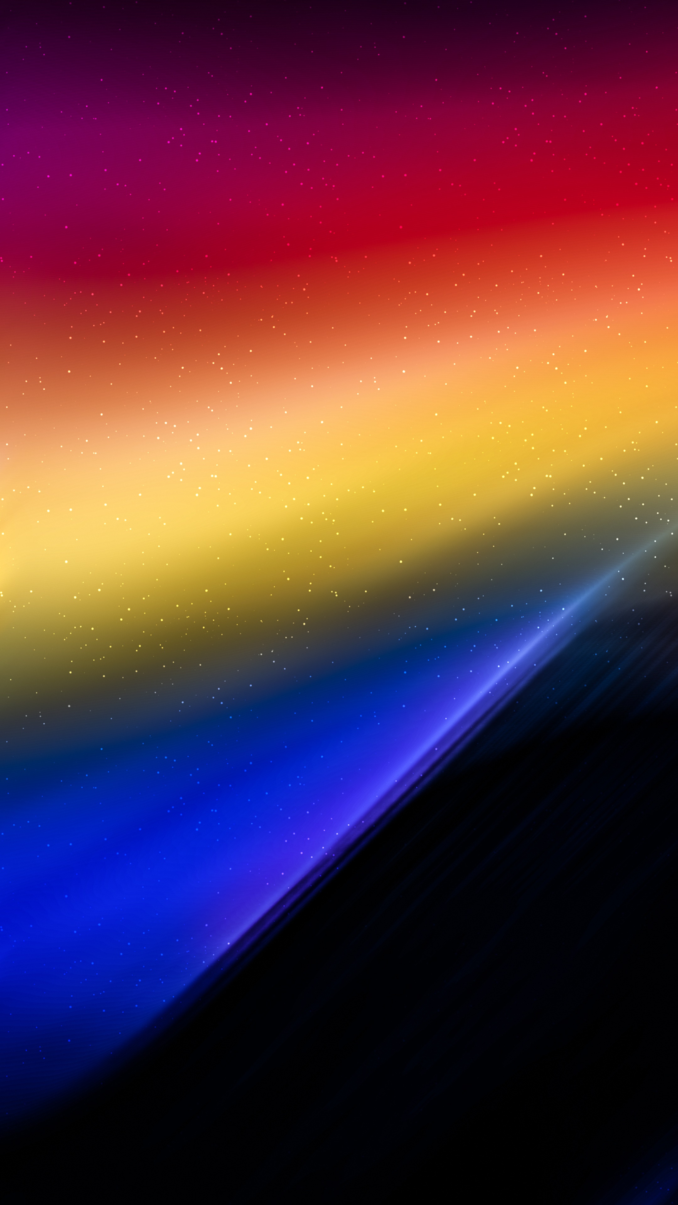 Abstract digital art with rainbow gradient and light streaks HD Phone Wallpaper