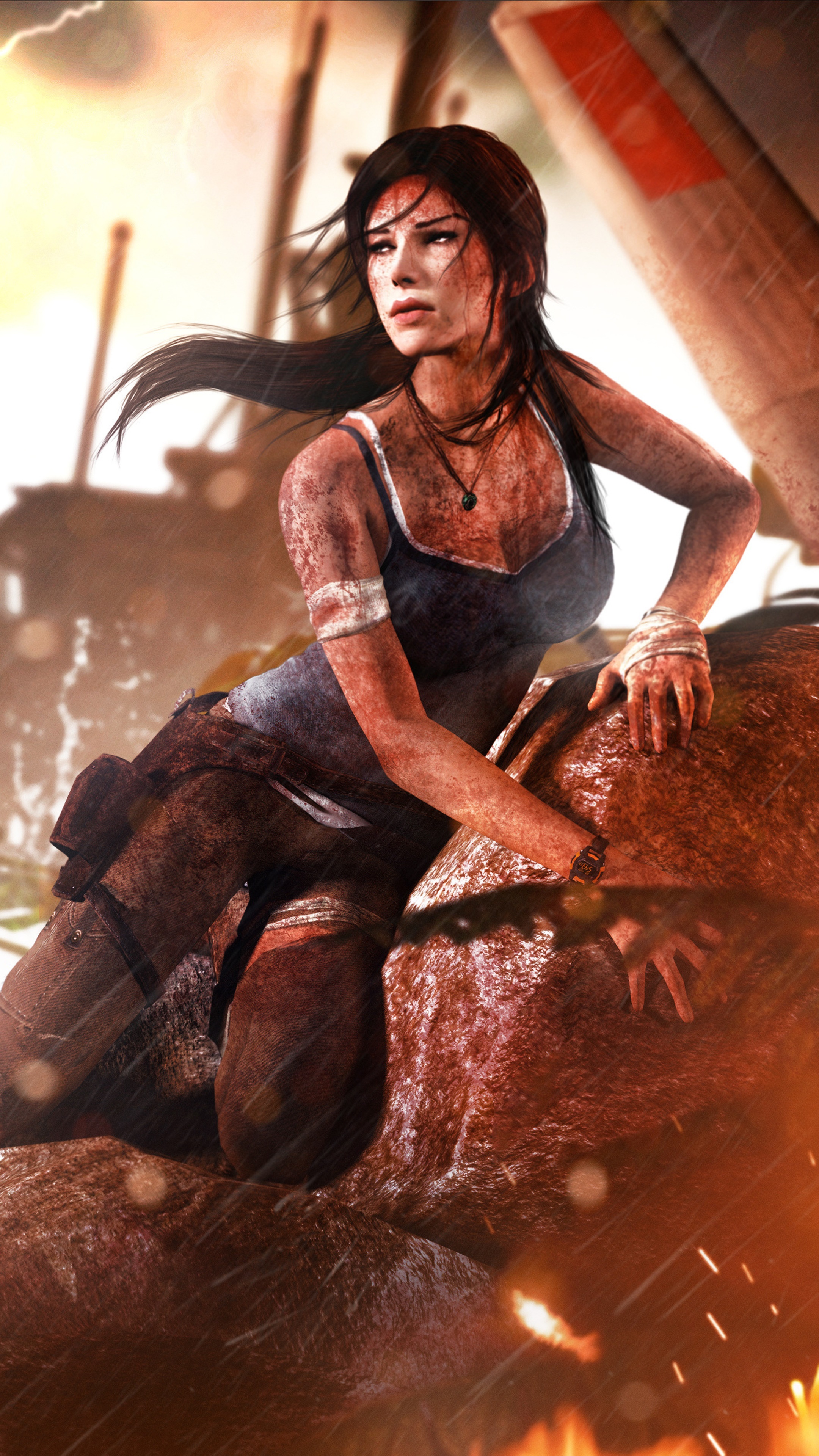 Lara Croft from Tomb Raider 4K HD Phone Wallpaper