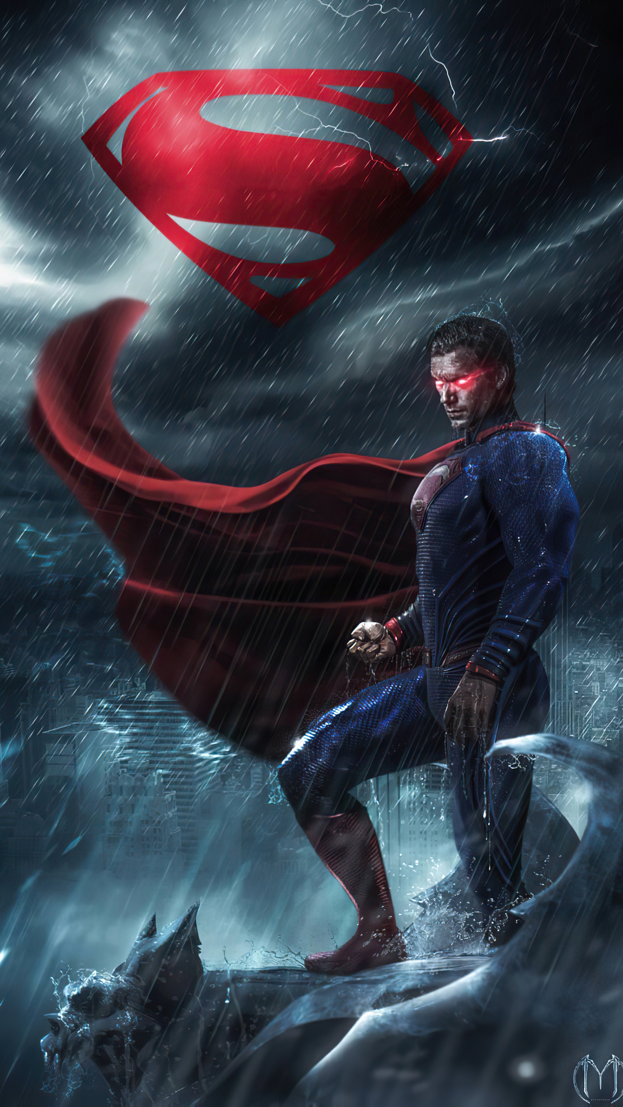Superman from DC Comics artwork 4K HD Phone Wallpaper