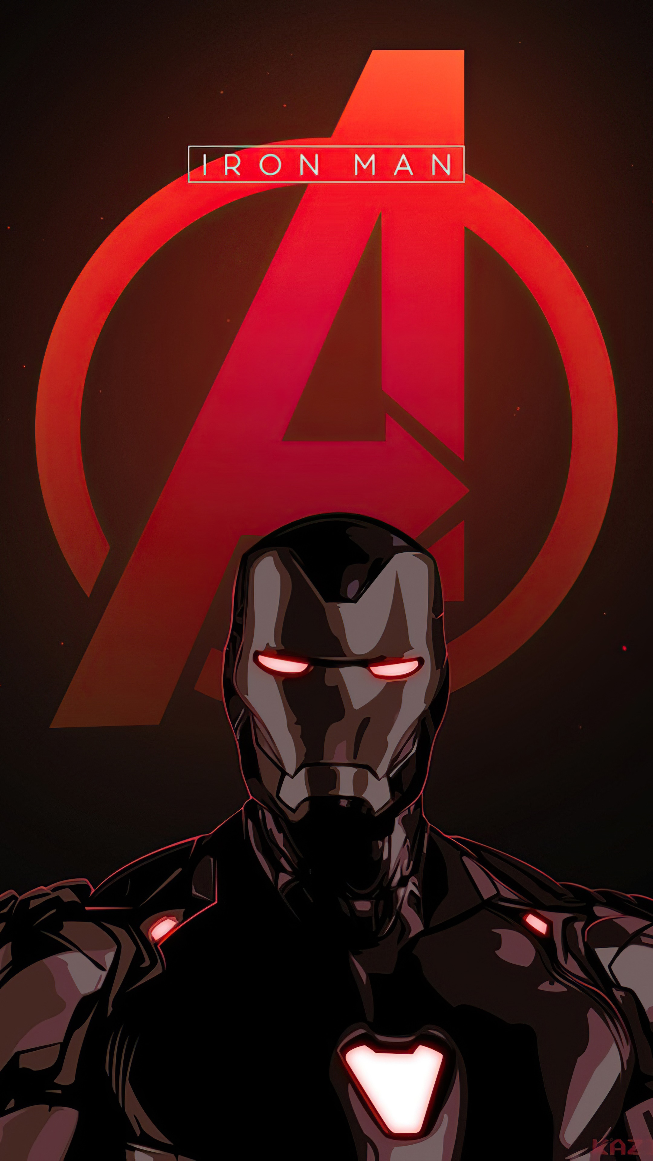 Iron Man from Avengers Artwork HD Phone Wallpaper