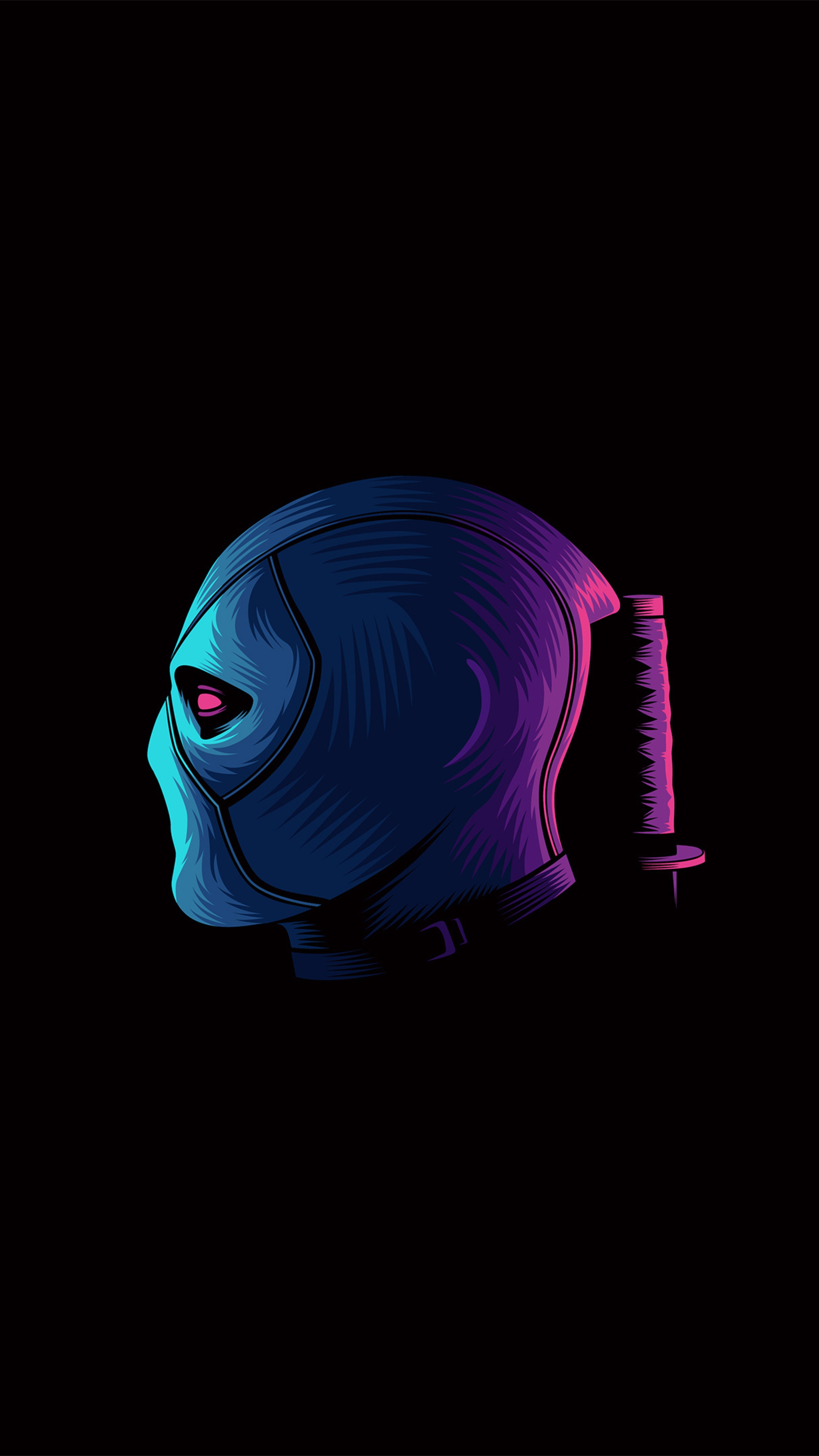 Deadpool Mask Artwork 4K HD Phone Wallpaper