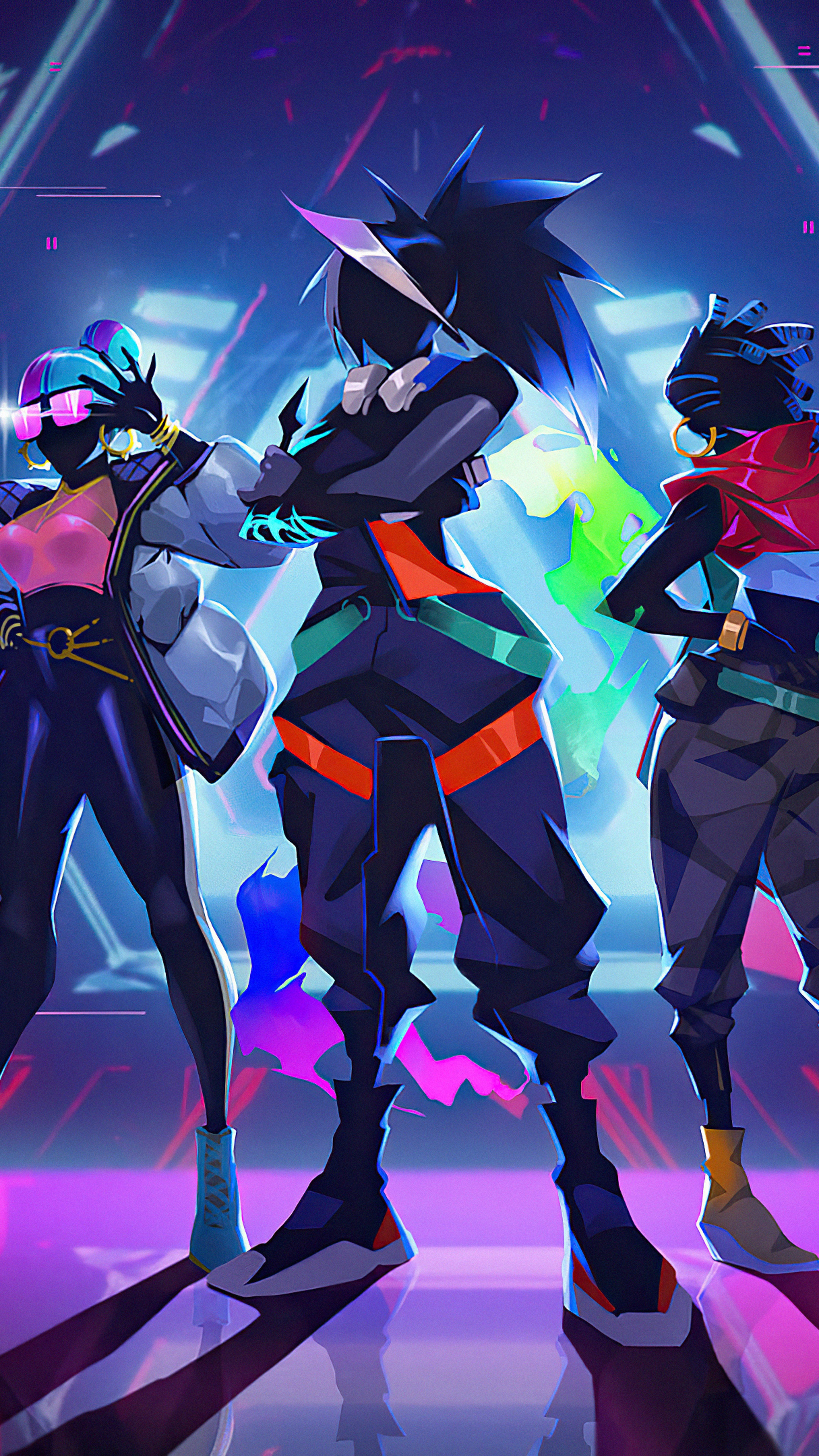 K/DA from League of Legends in Valorant 4K HD Phone Wallpaper