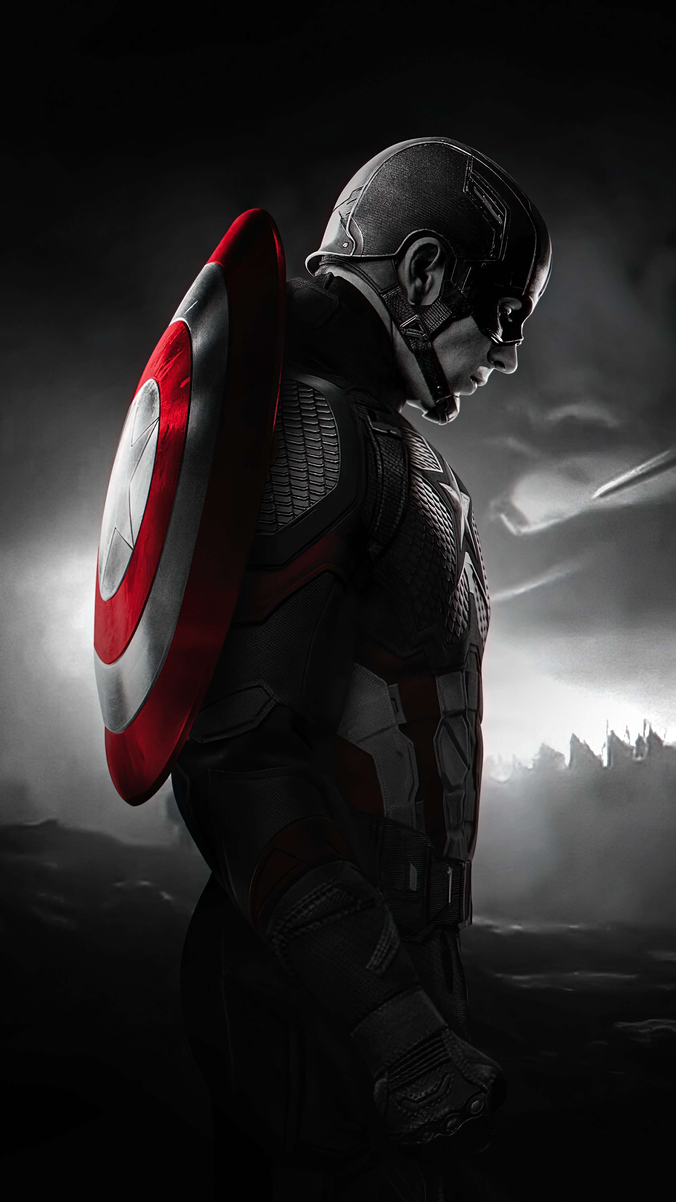 Captain America from Marvel Comics HD Phone Wallpaper