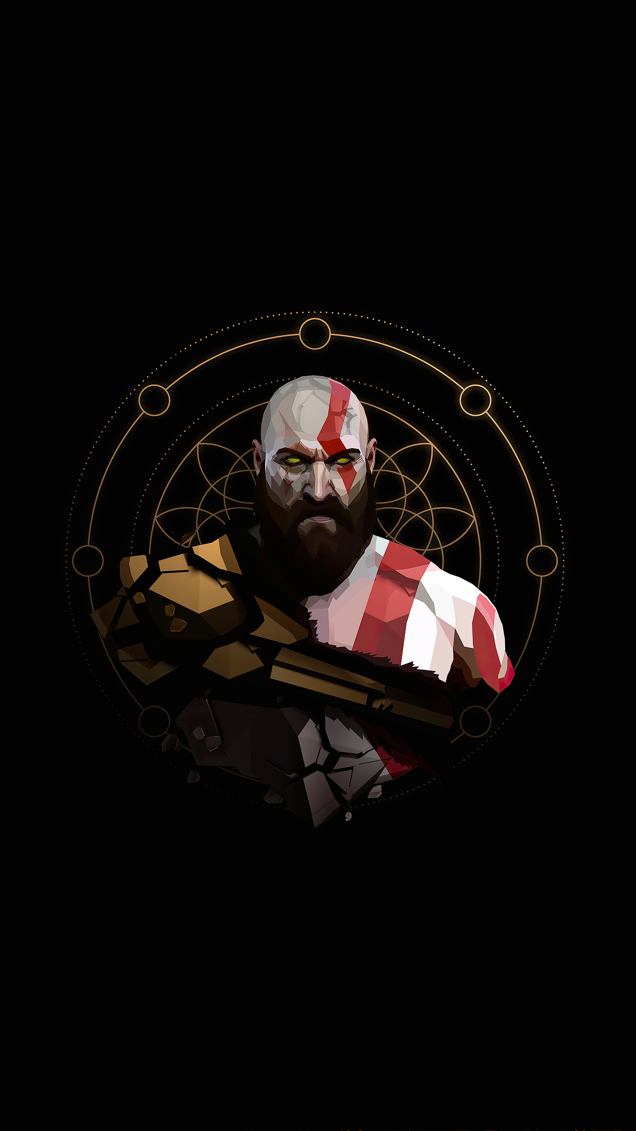 Kratos from God of War 4K artwork HD Phone Wallpaper