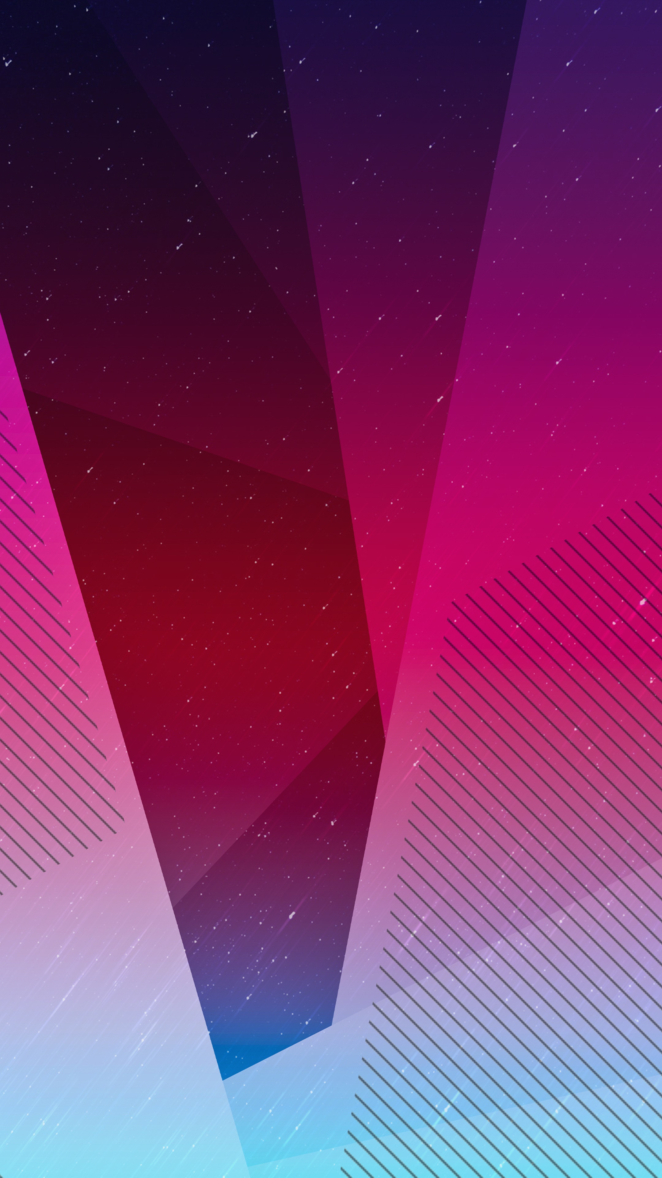 Abstract digital art with geometric shapes and gradient colors HD Phone Wallpaper
