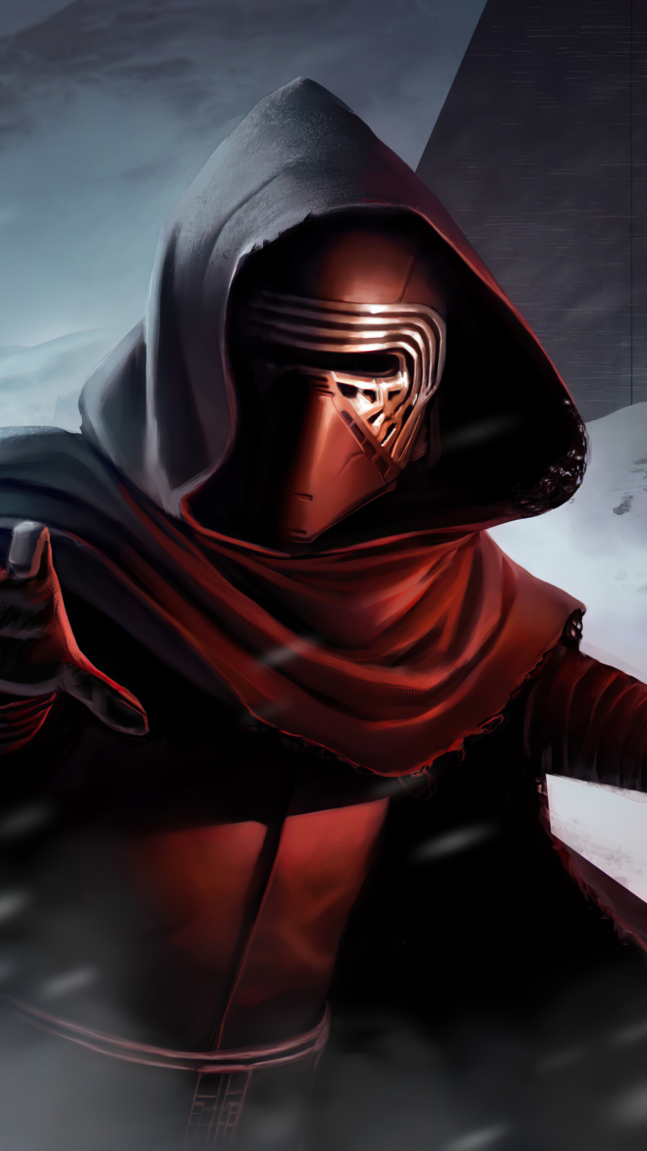 Kylo Ren from Star Wars artwork HD Phone Wallpaper