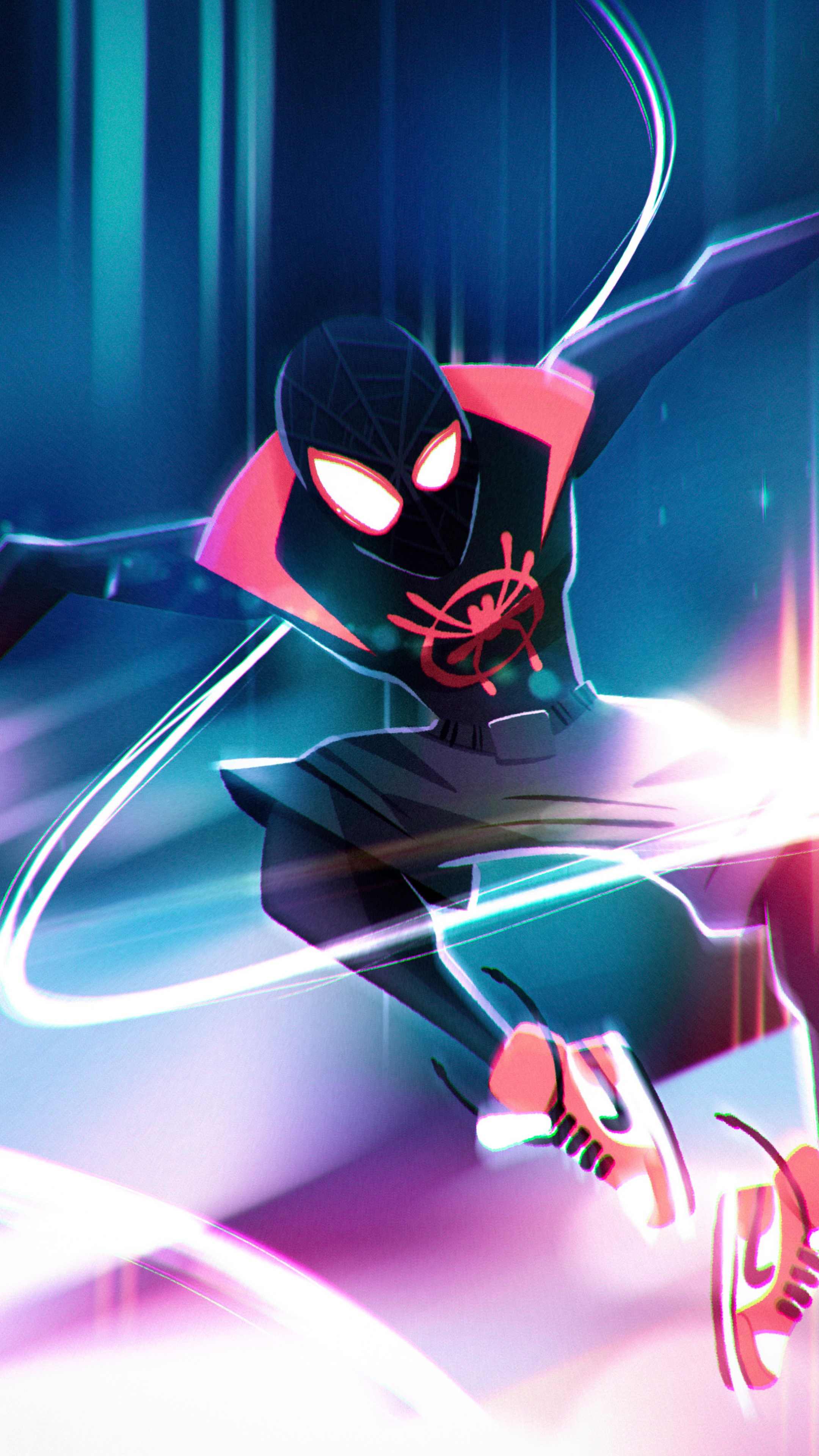 Miles Morales Spider-Man 4K HD Phone Wallpaper