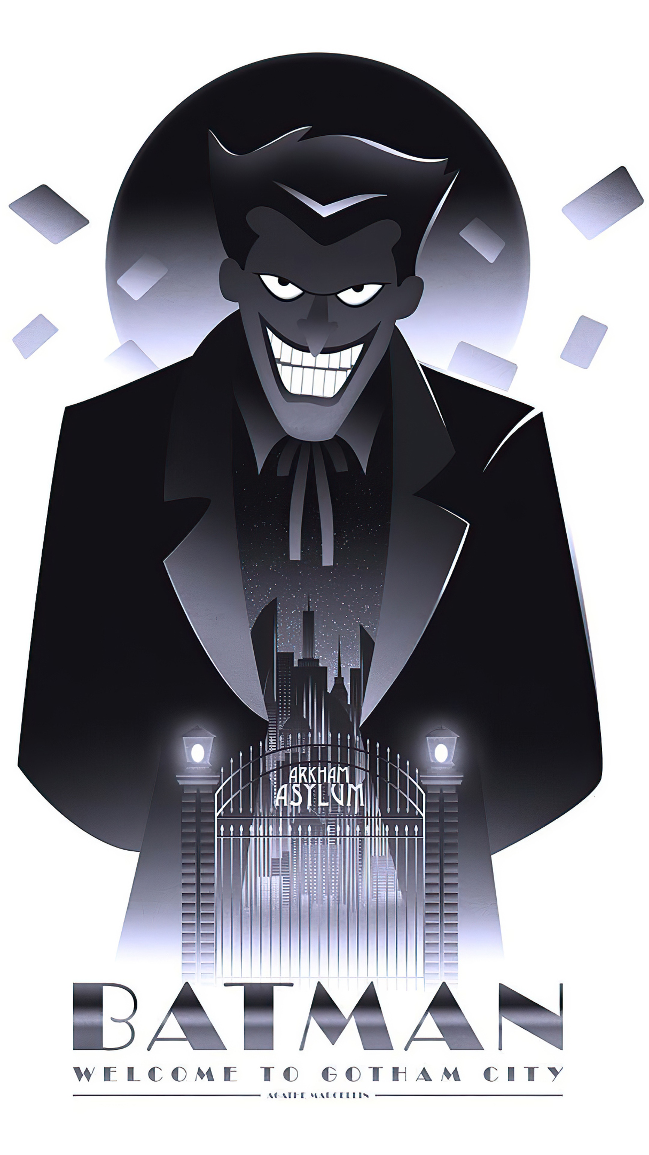 Joker from Batman: Welcome to Gotham City HD Phone Wallpaper