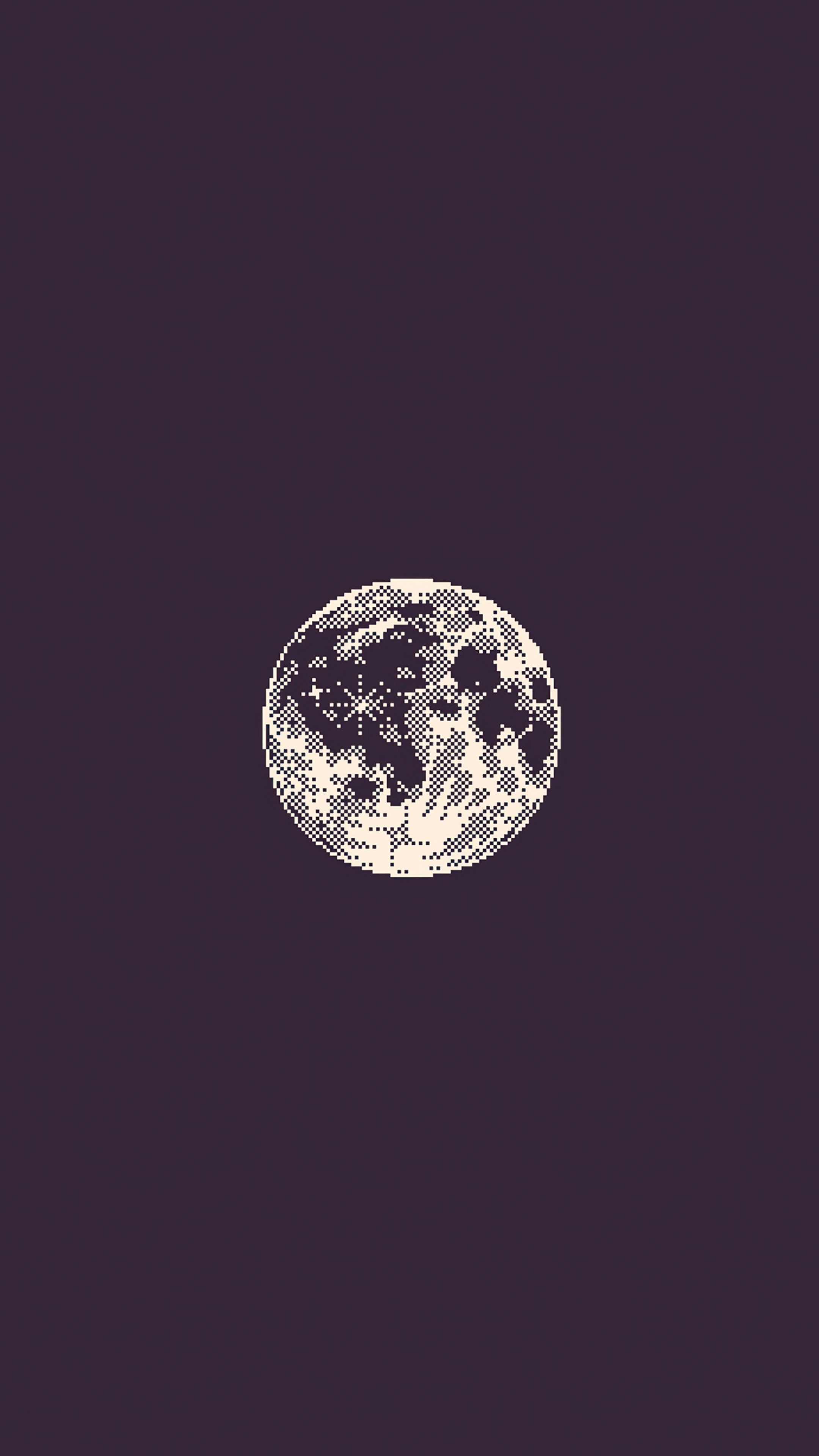8-bit pixel art moon illustration HD Phone Wallpaper