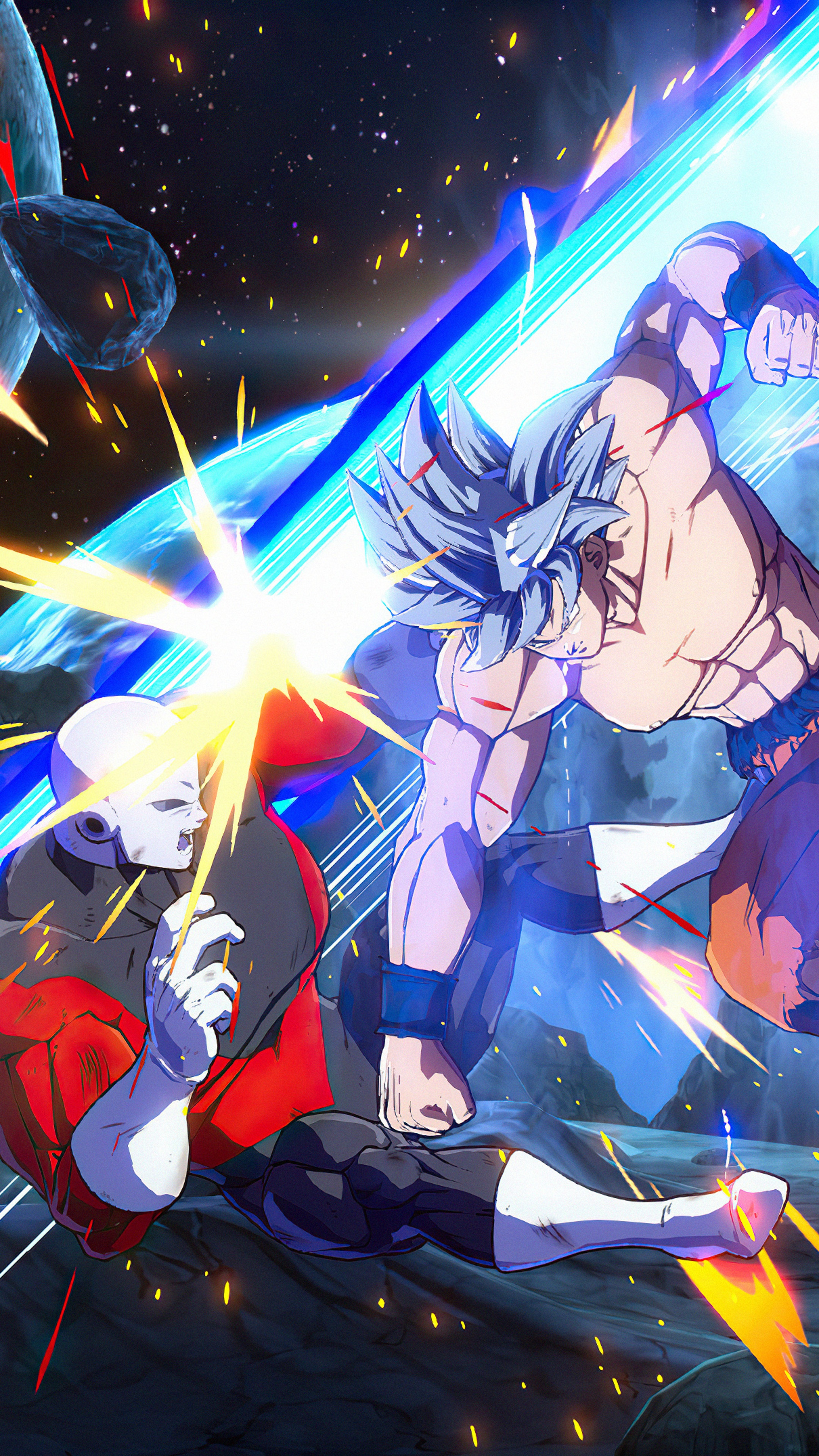 Goku vs Jiren from Dragon Ball FighterZ HD Phone Wallpaper